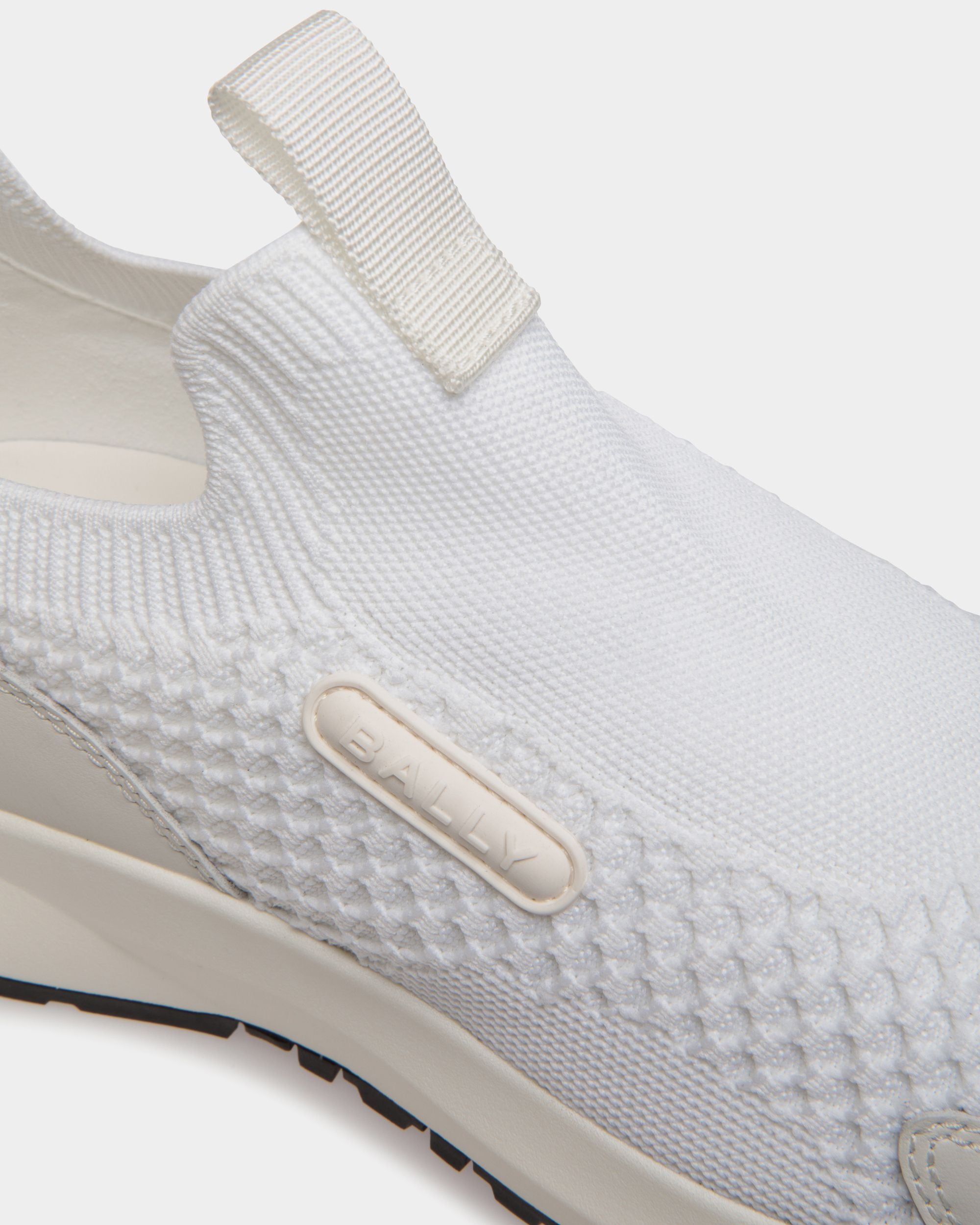 Outline Sneaker Aus Strickgewebe In Weiß - Herren - Bally - 05