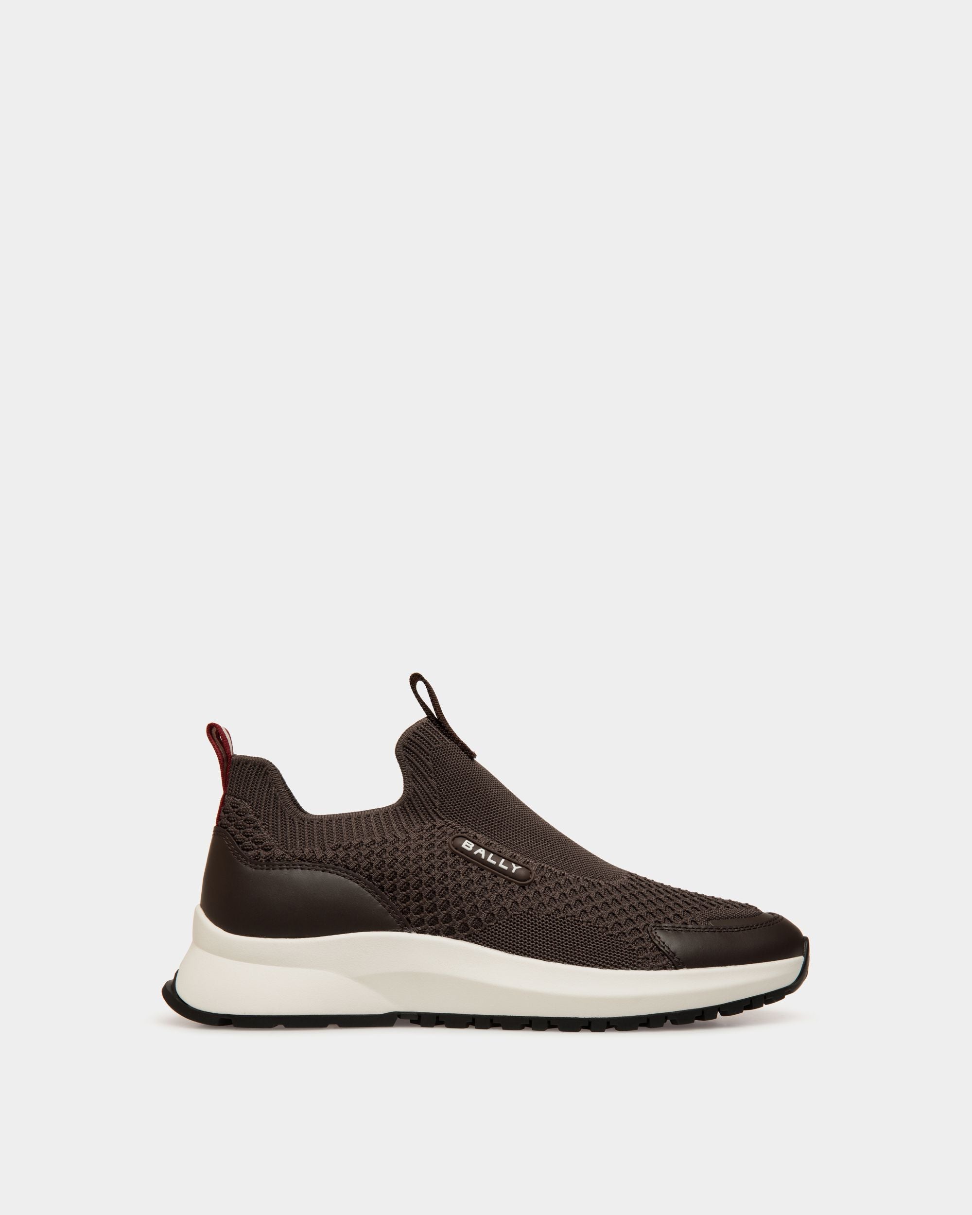 Sneakers Outline Aus Strickgewebe In Ebenholzschwarz - Uomo - Bally - 01