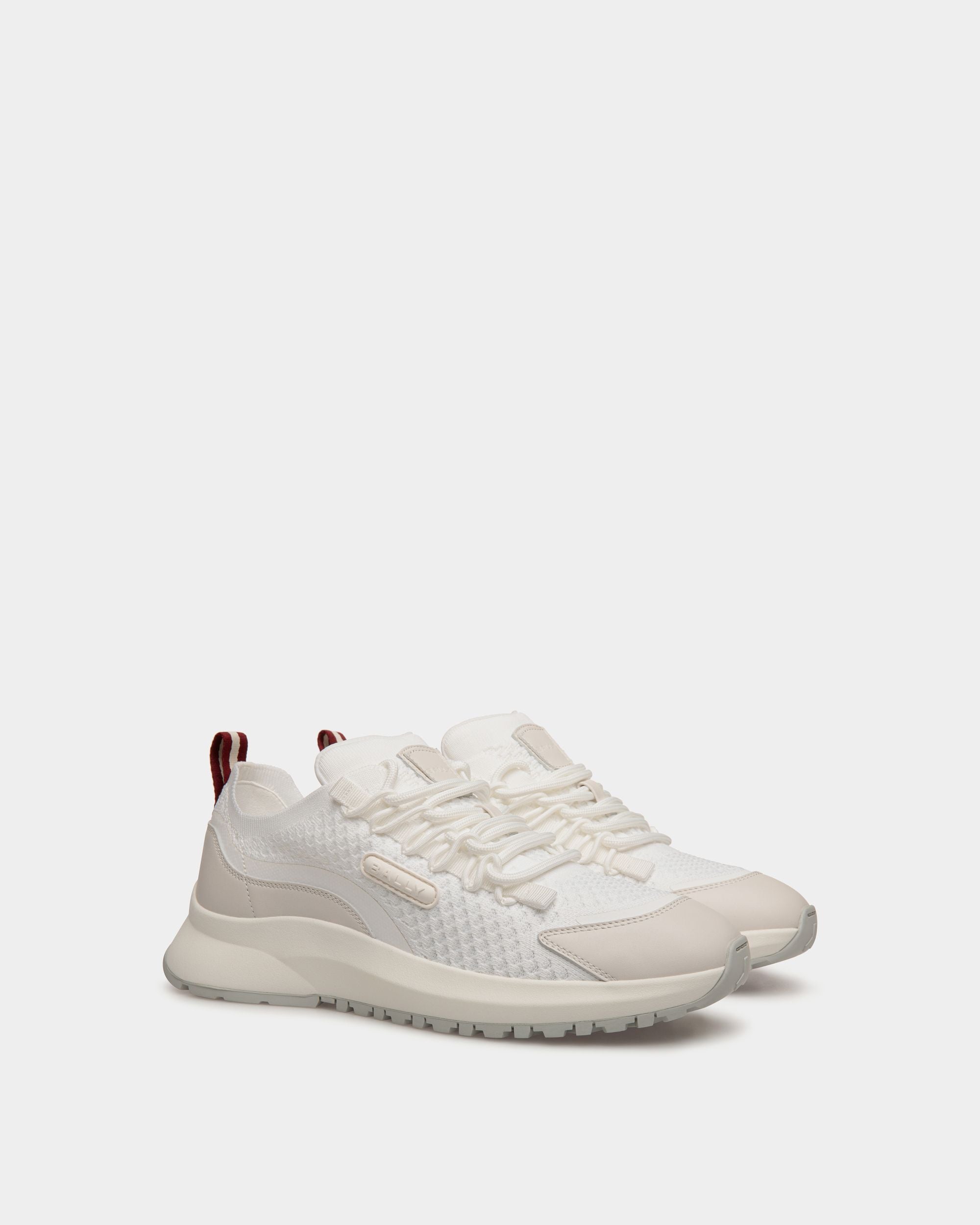 Outline Sneaker In White Nylon - Men's - Bally - 02