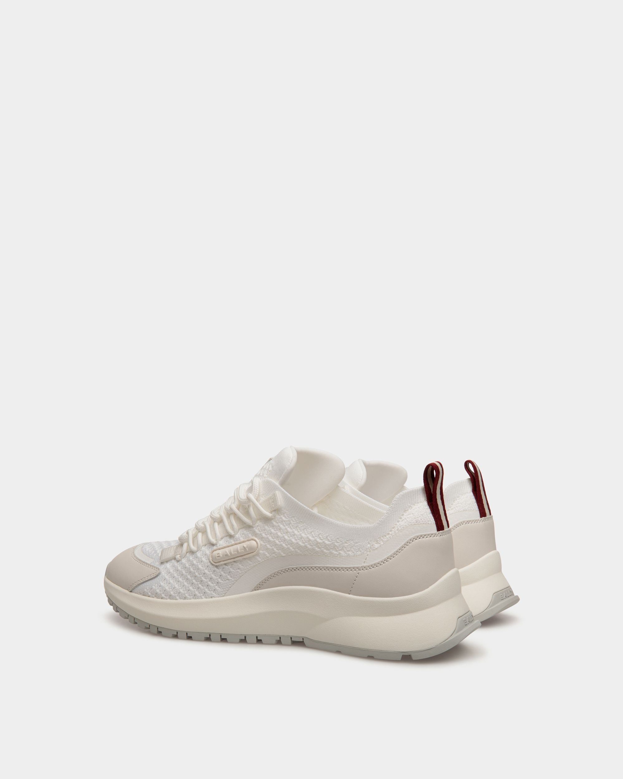 Outline Sneaker In White Nylon - Men's - Bally - 03