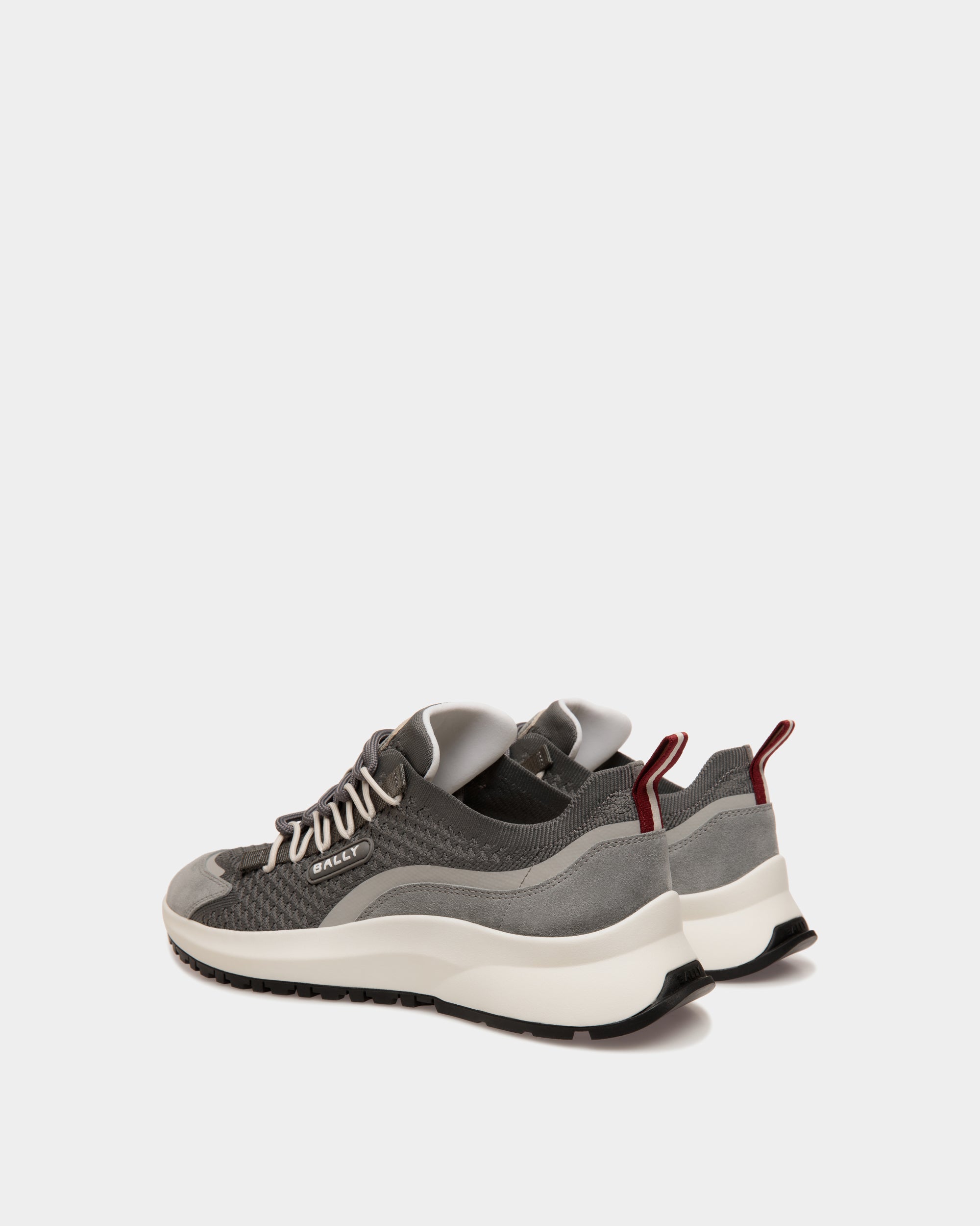 Outline Sneaker in Light Grey Knit - Men's - Bally - 03