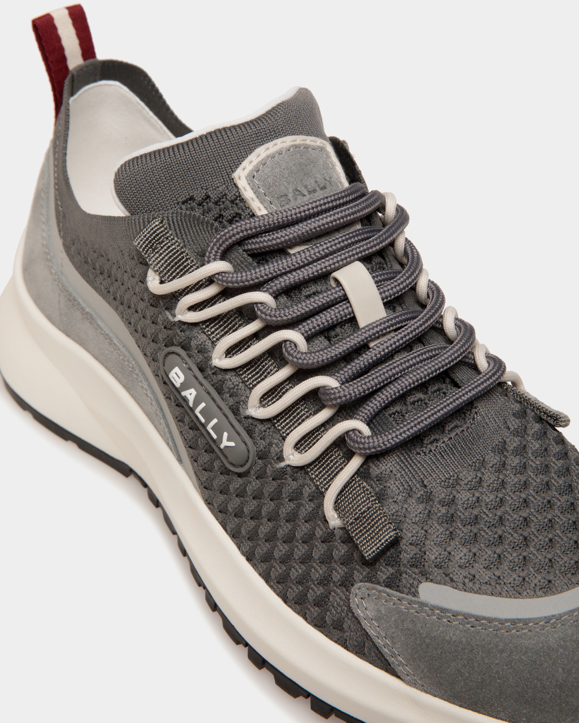 Outline Sneaker in Light Grey Knit - Men's - Bally - 05