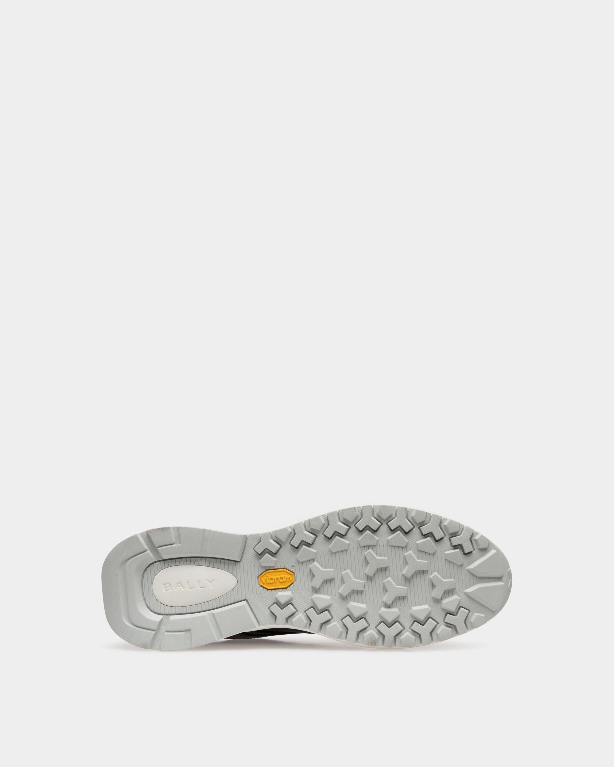 Outline Sneaker In Black And White Leather And Nylon - Men's - Bally - 03