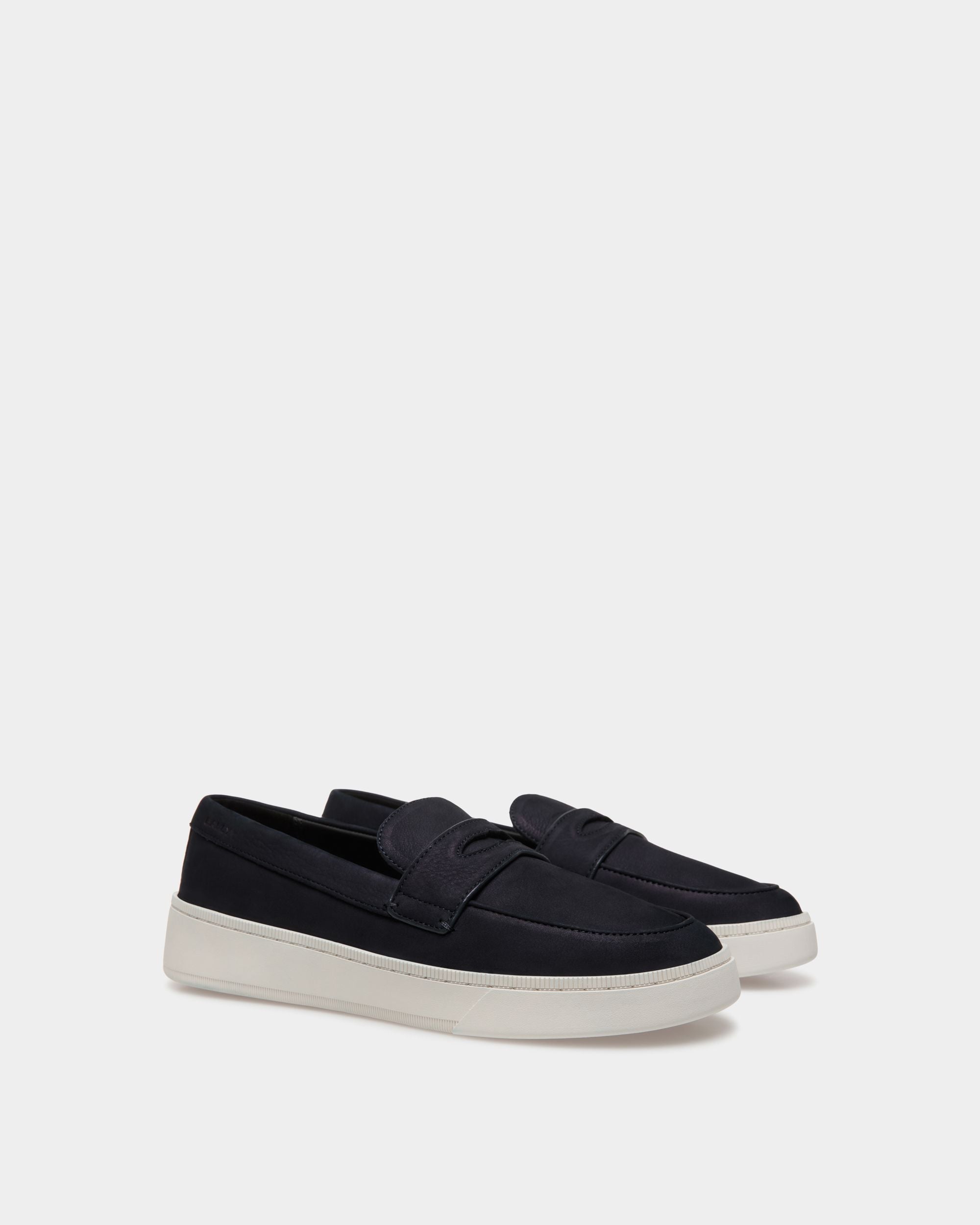 Raise Sneaker Aus Nubukleder In Navy Blue - Herren - Bally - 02