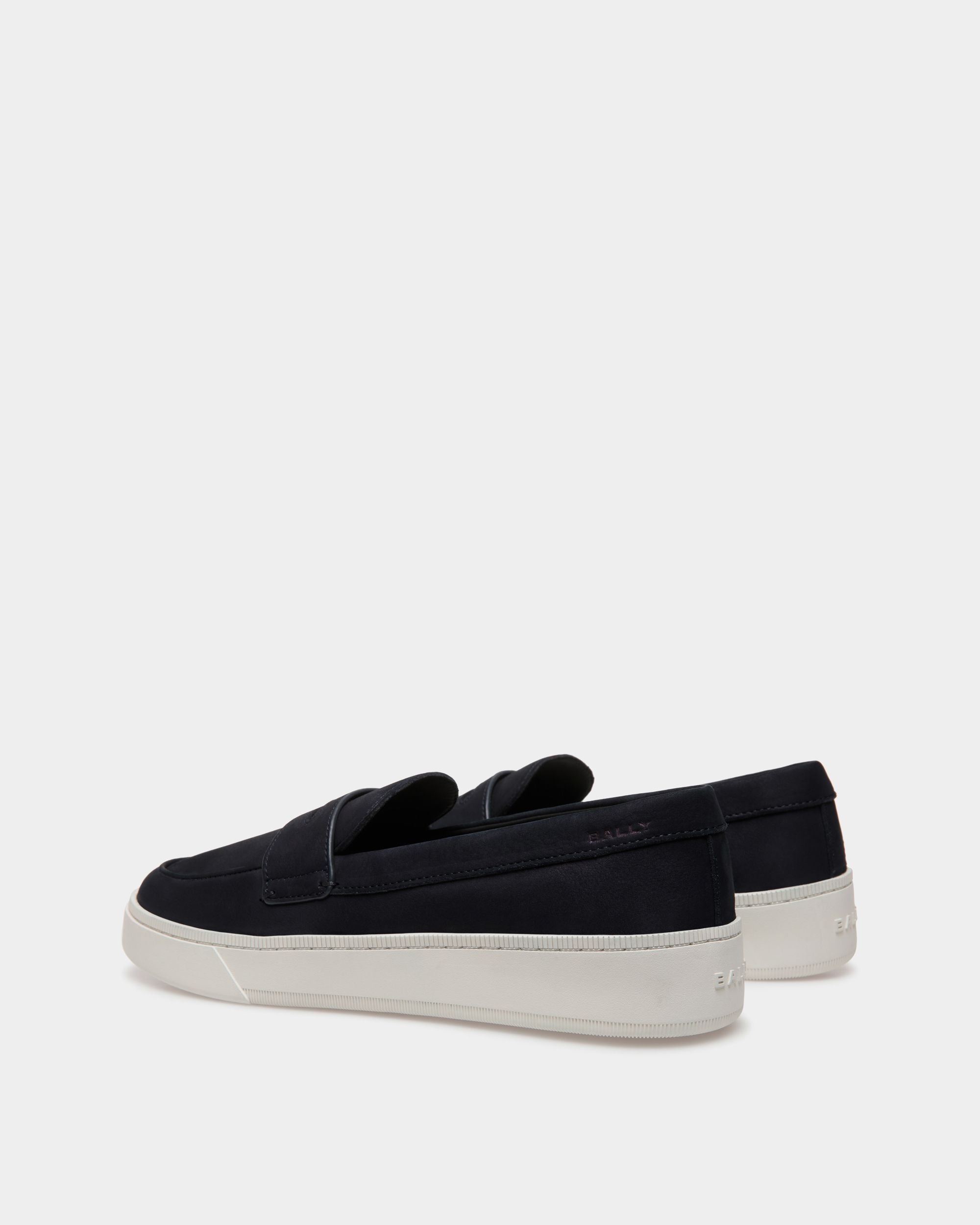 Raise Sneaker Aus Nubukleder In Navy Blue - Herren - Bally - 03