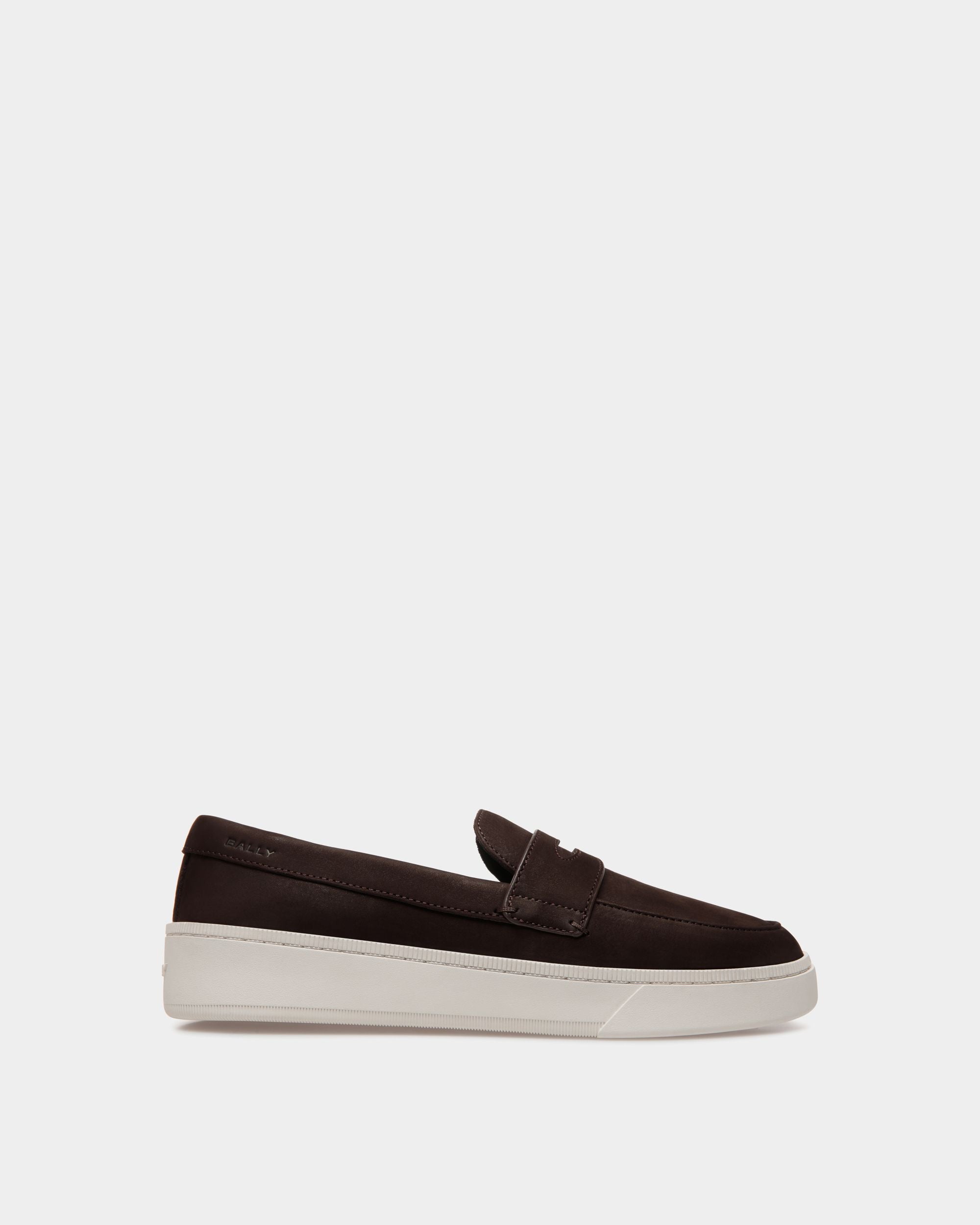 Raise Sneaker Aus Nubukleder In Ebenholzschwarz - Herren - Bally - 01