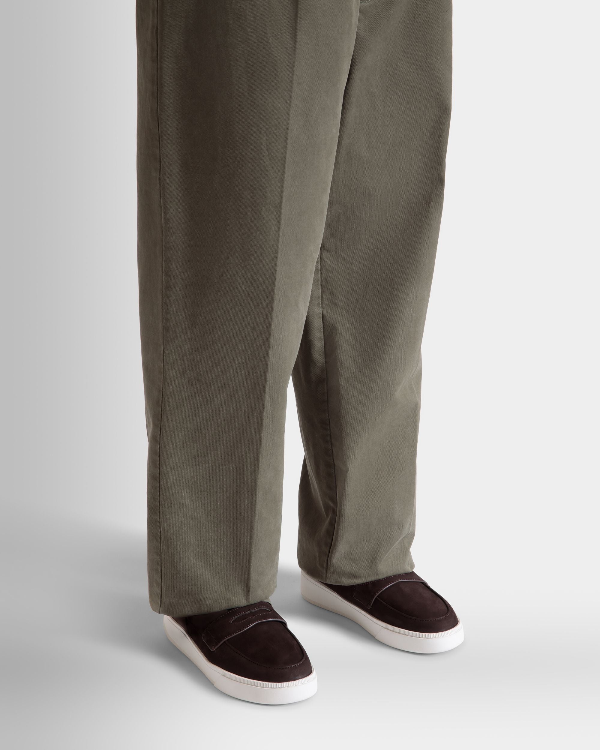 Raise Sneaker Aus Nubukleder In Ebenholzschwarz - Herren - Bally - 02