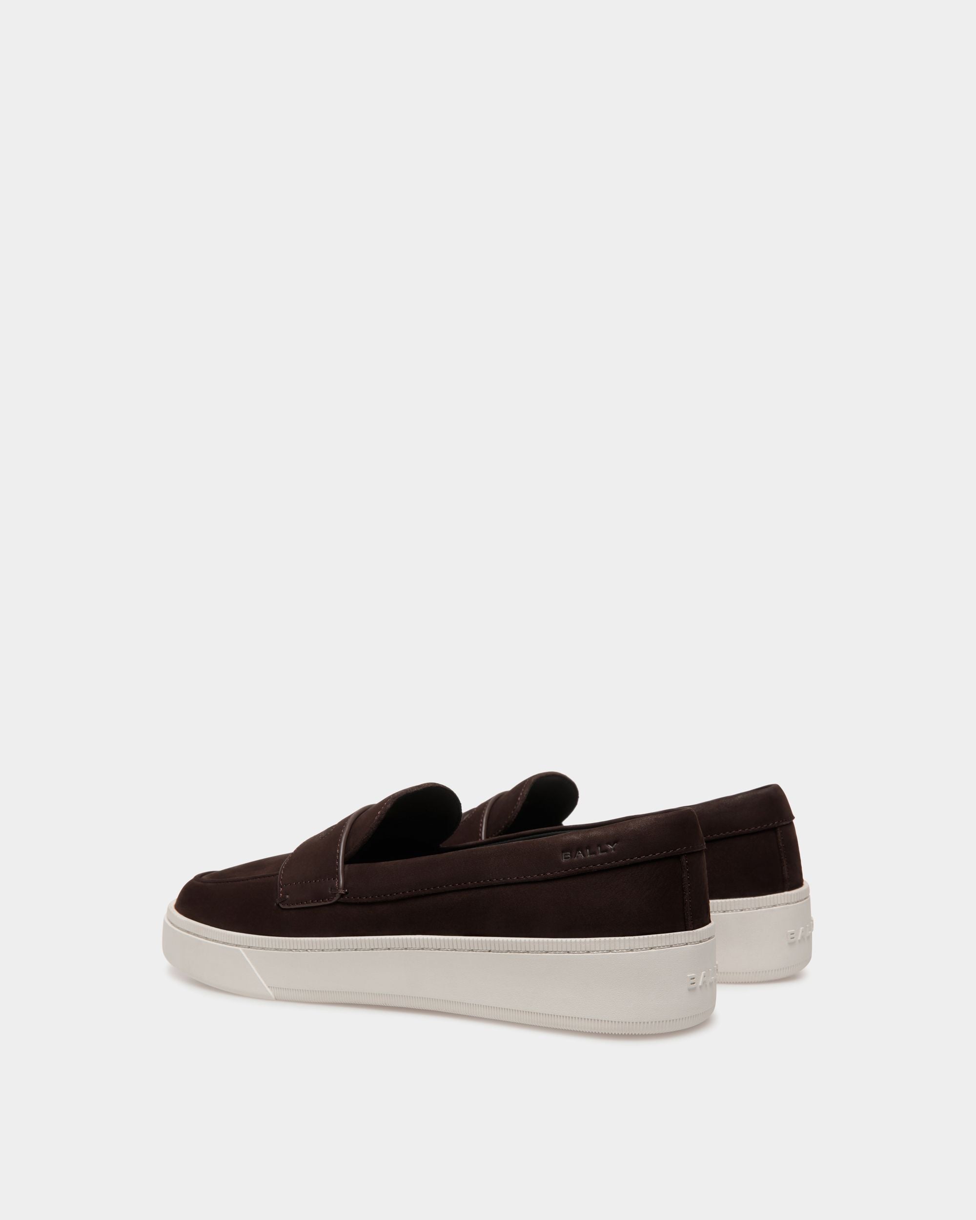 Raise Sneaker Aus Nubukleder In Ebenholzschwarz - Herren - Bally - 04