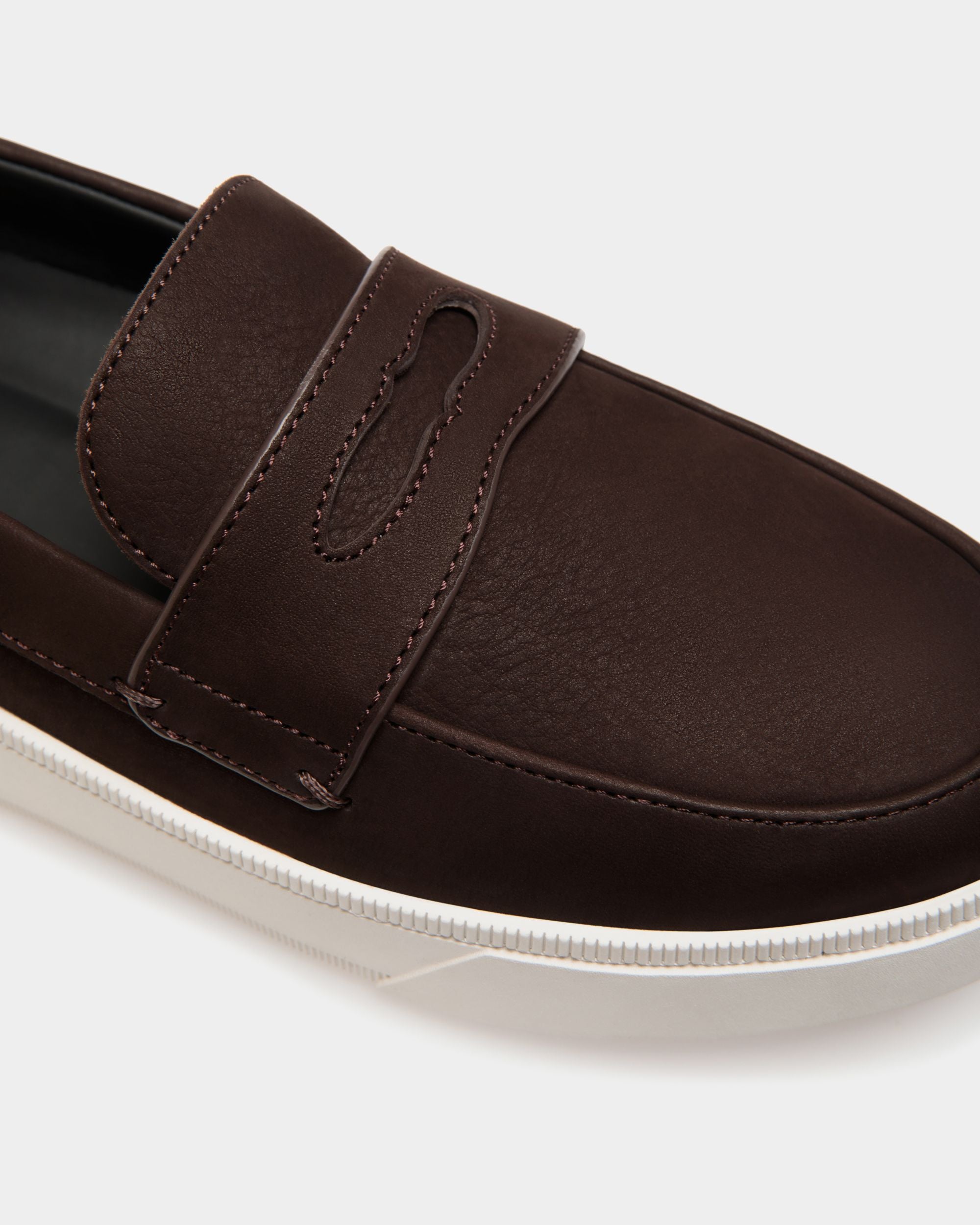 Raise Sneaker Aus Nubukleder In Ebenholzschwarz - Herren - Bally - 06