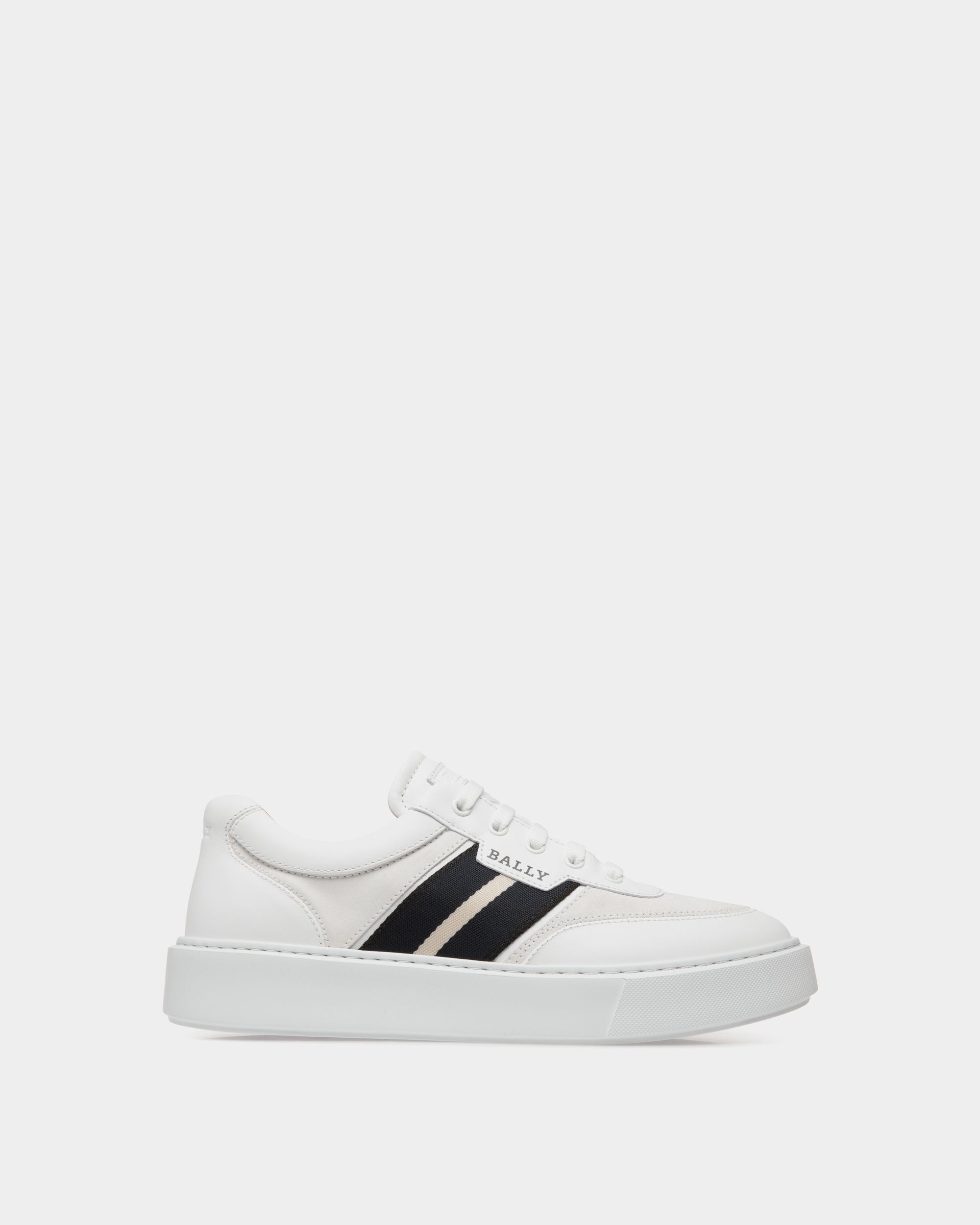 Sneaker En Cuir Blanc - Homme - Bally - 01