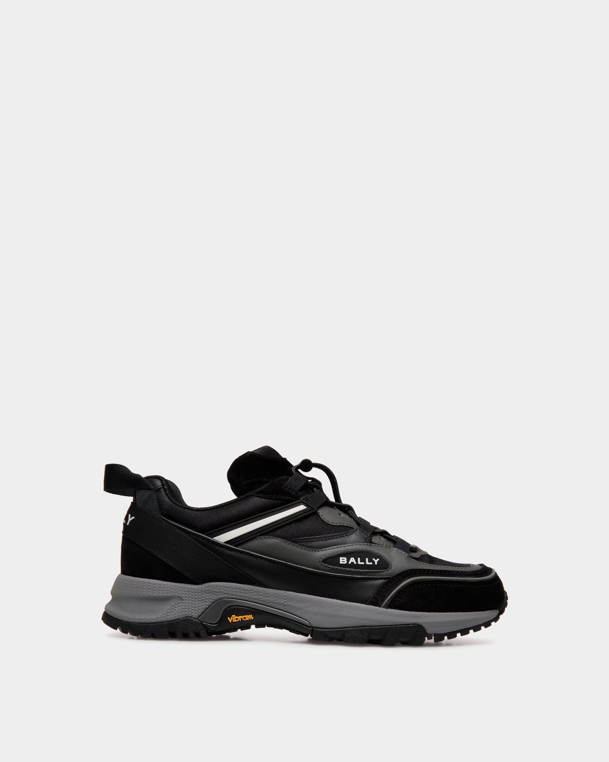 Faster Sneaker Aus Schwarzem Leder Und Nylon - Herren - Bally - 01