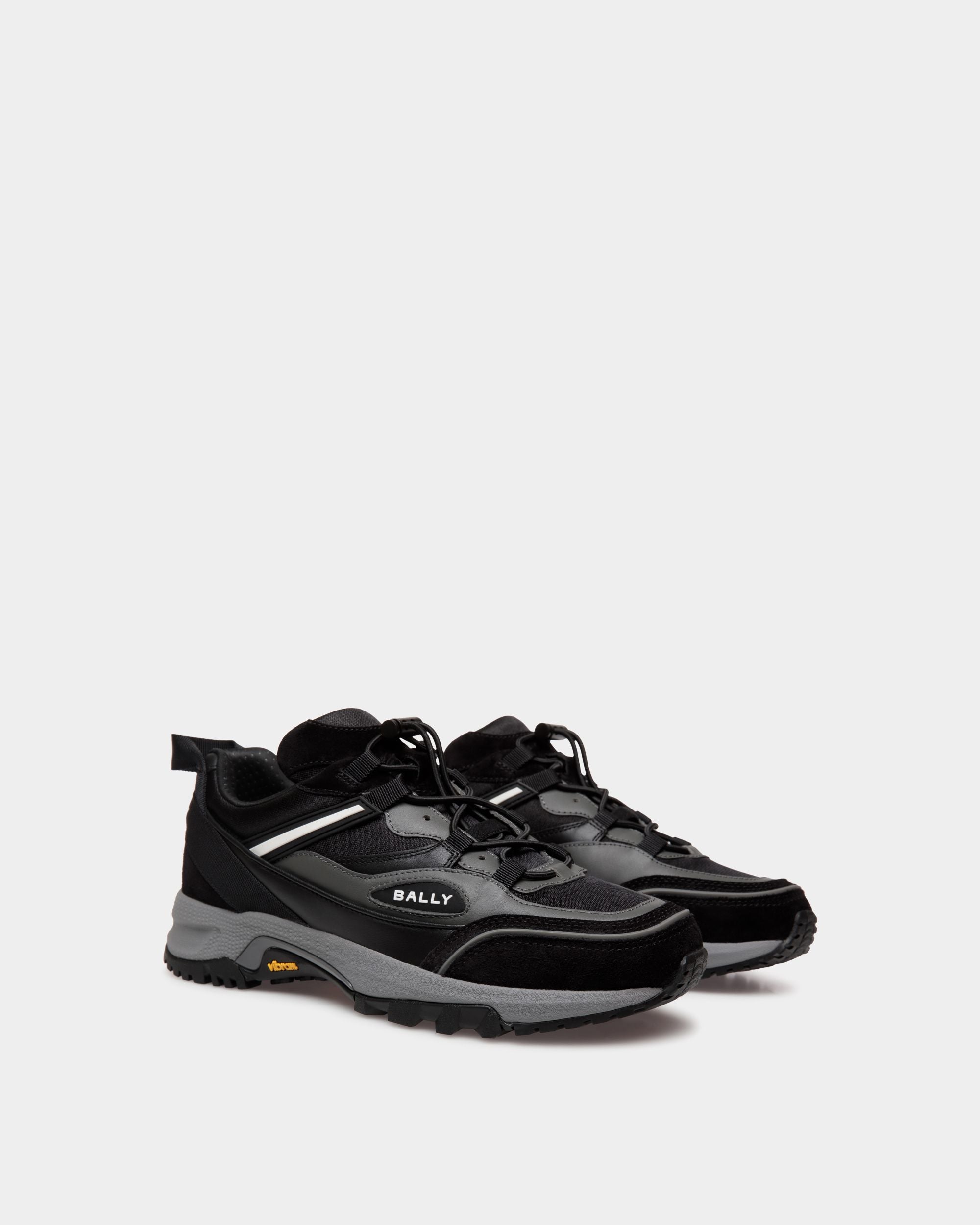 Faster Sneaker Aus Schwarzem Leder Und Nylon - Herren - Bally - 02
