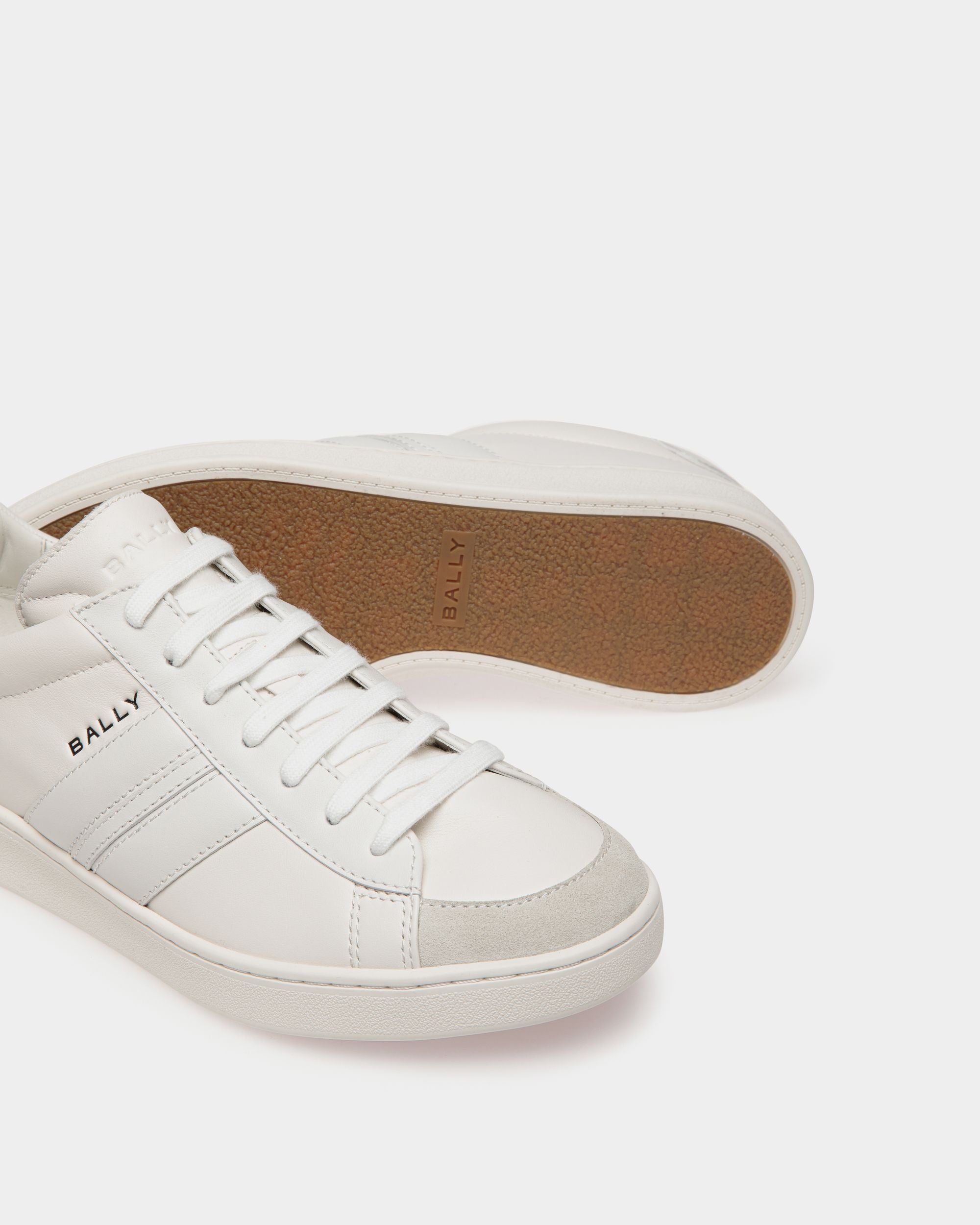 Tennis Sneaker In White Leather - Men's - Bally - 05