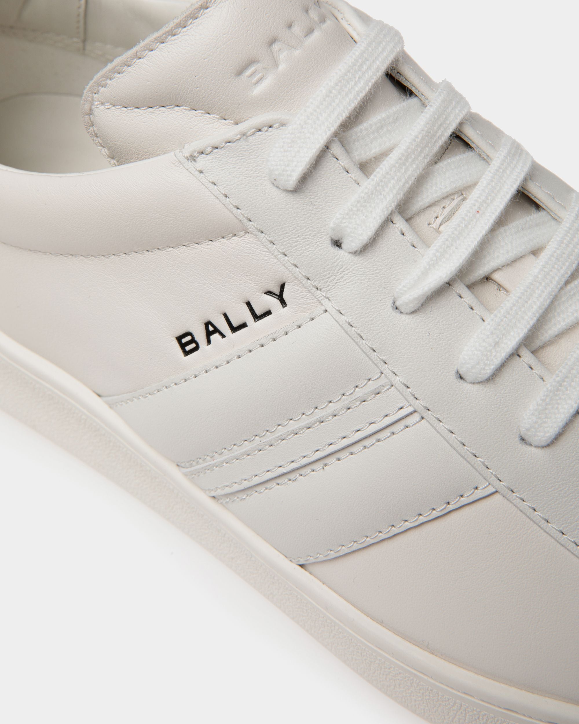 Tennis Sneaker In White Leather - Men's - Bally - 06