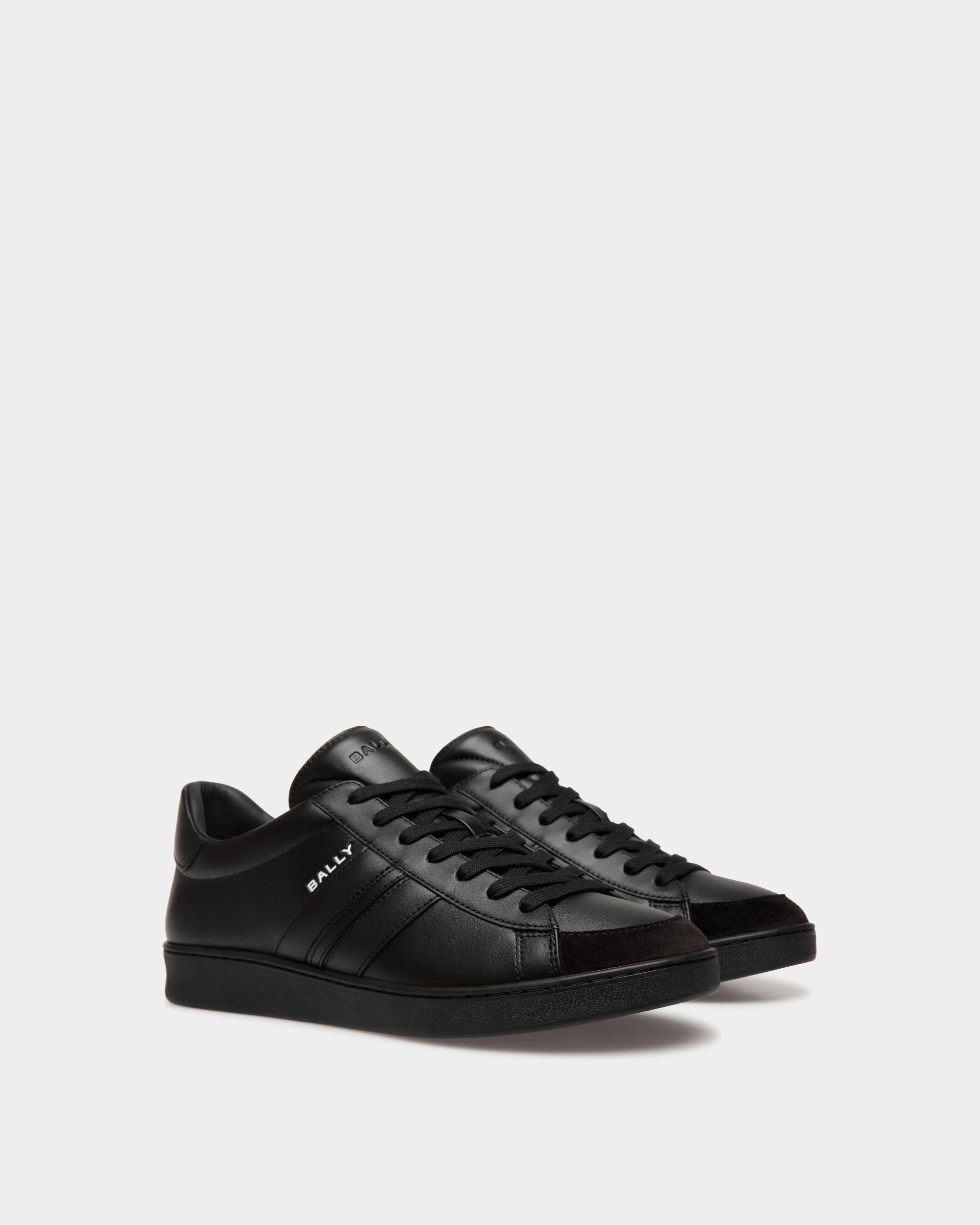 Tennis Sneaker Aus Schwarzem Leder - Herren - Bally - 03