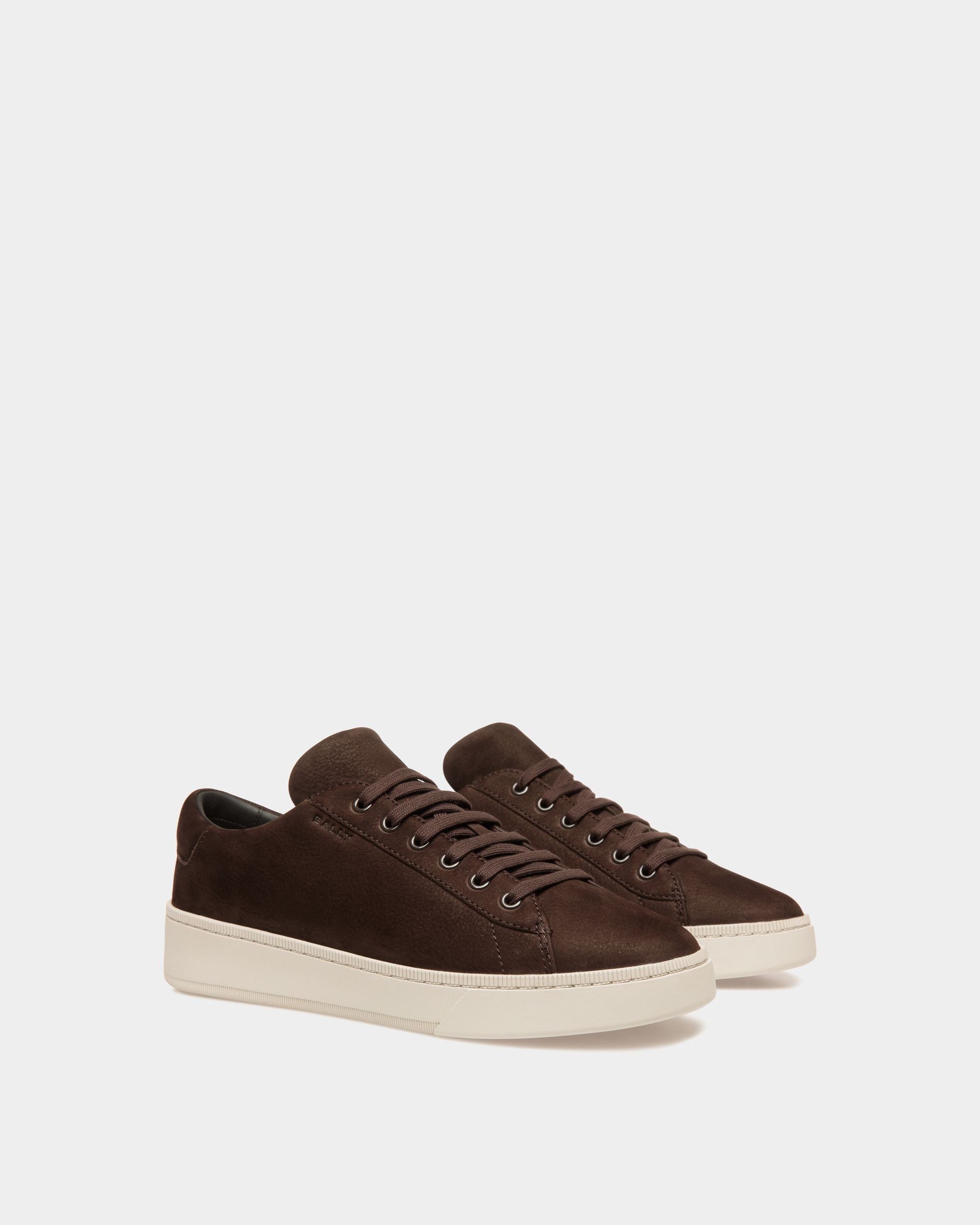 Raise Sneaker Aus Nubukleder In Ebenholzschwarz - Herren - Bally - 02