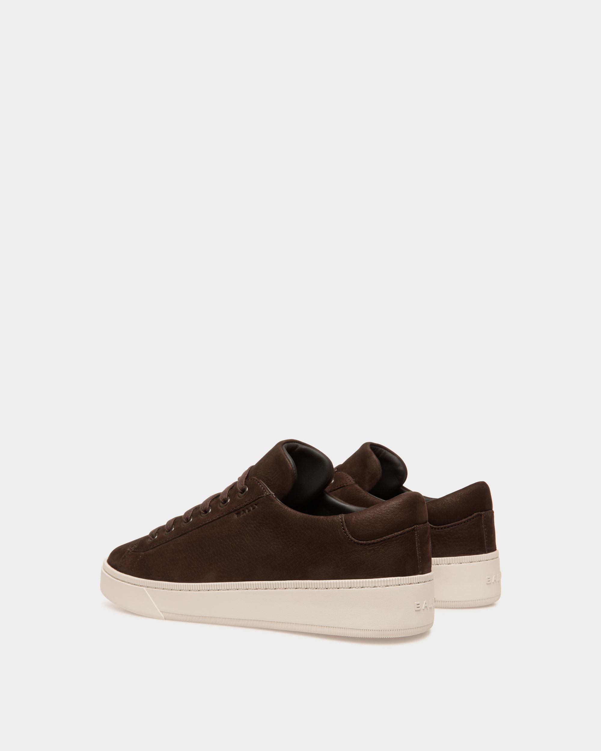 Raise Sneaker Aus Nubukleder In Ebenholzschwarz - Herren - Bally - 03