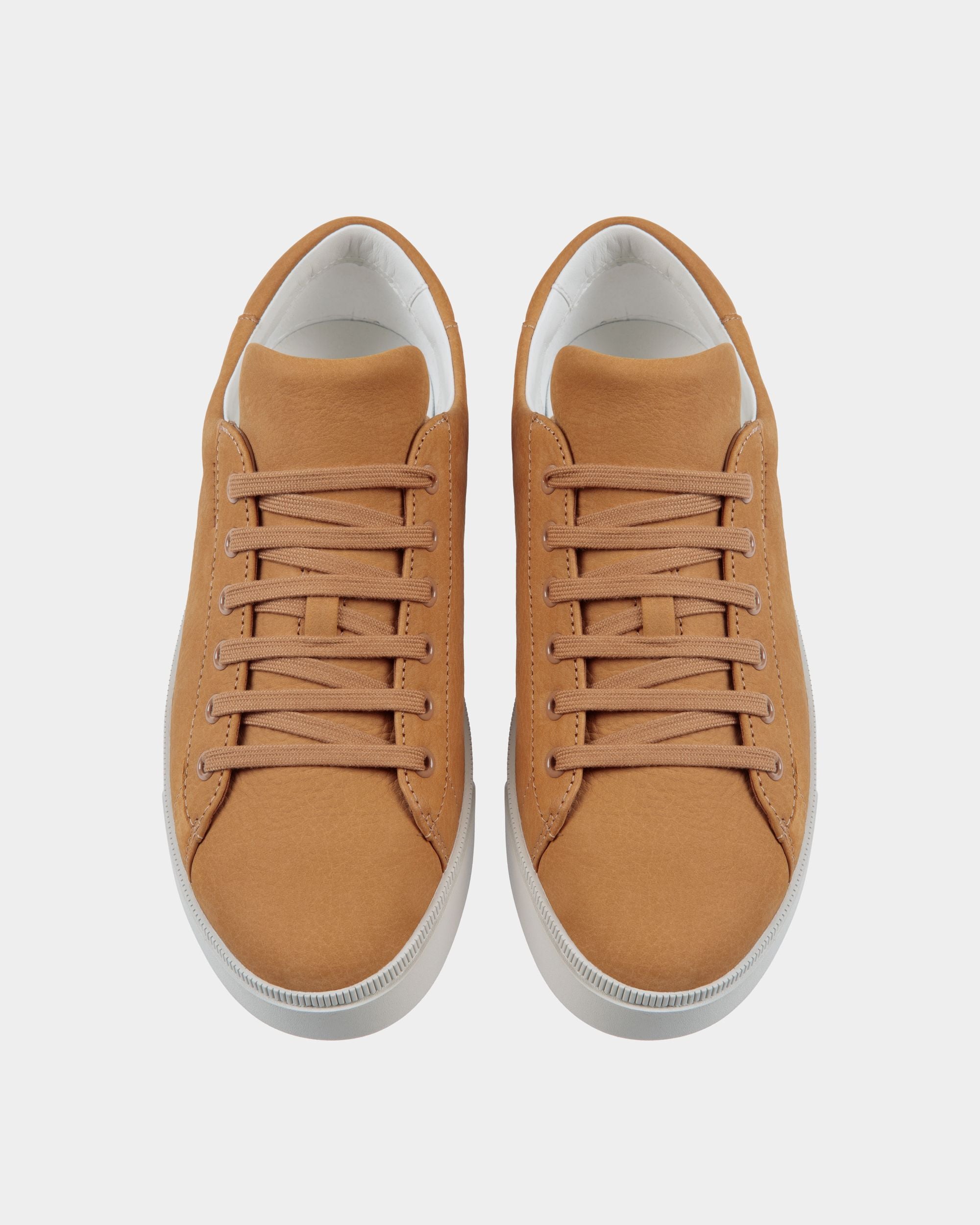 Sneaker Raise En Cuir Nubuck Marron - Homme - Bally - 04
