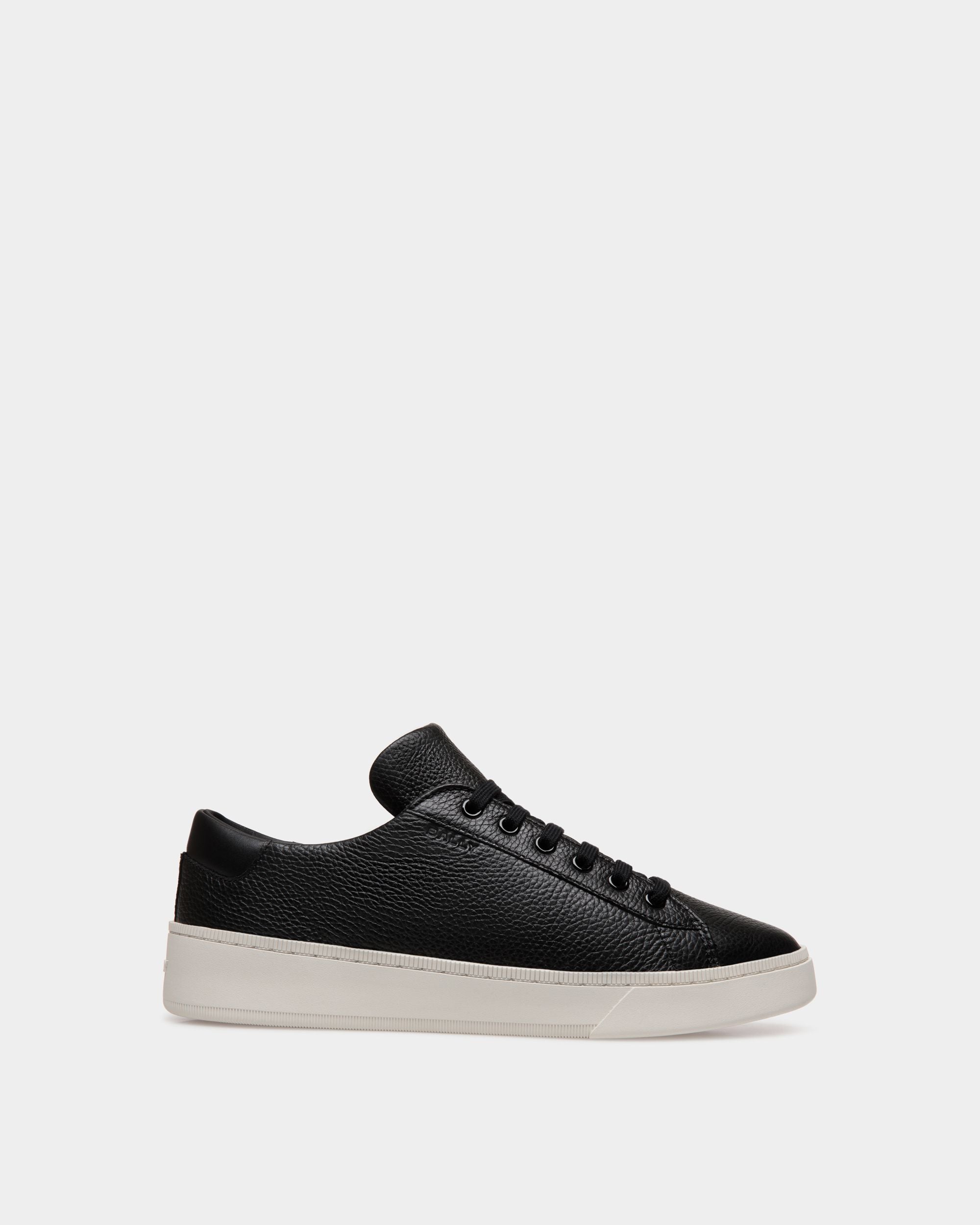 Raise Sneaker Aus Genarbtem Leder In Schwarz - Uomo - Bally - 01