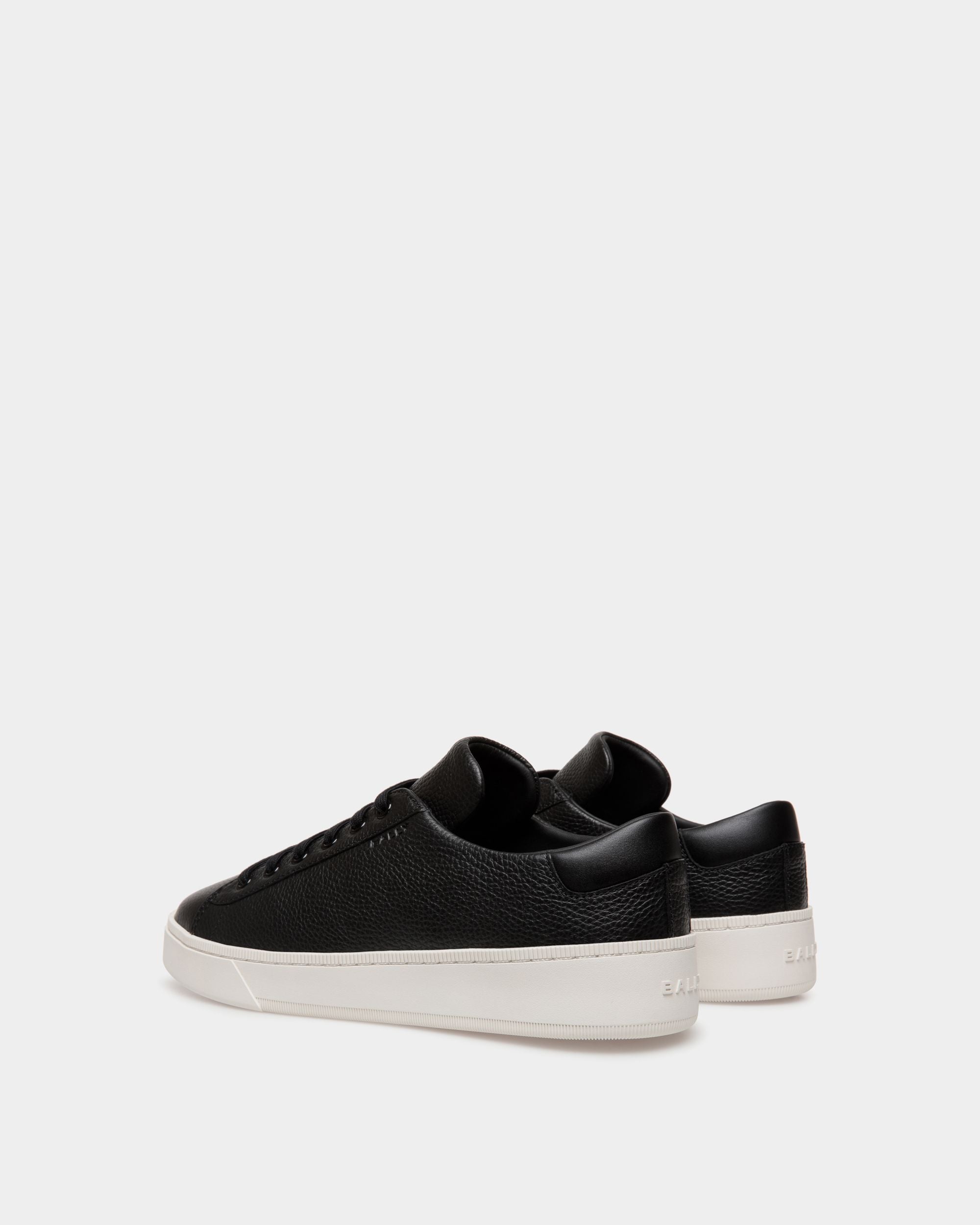 Raise Sneaker Aus Genarbtem Leder In Schwarz - Uomo - Bally - 03
