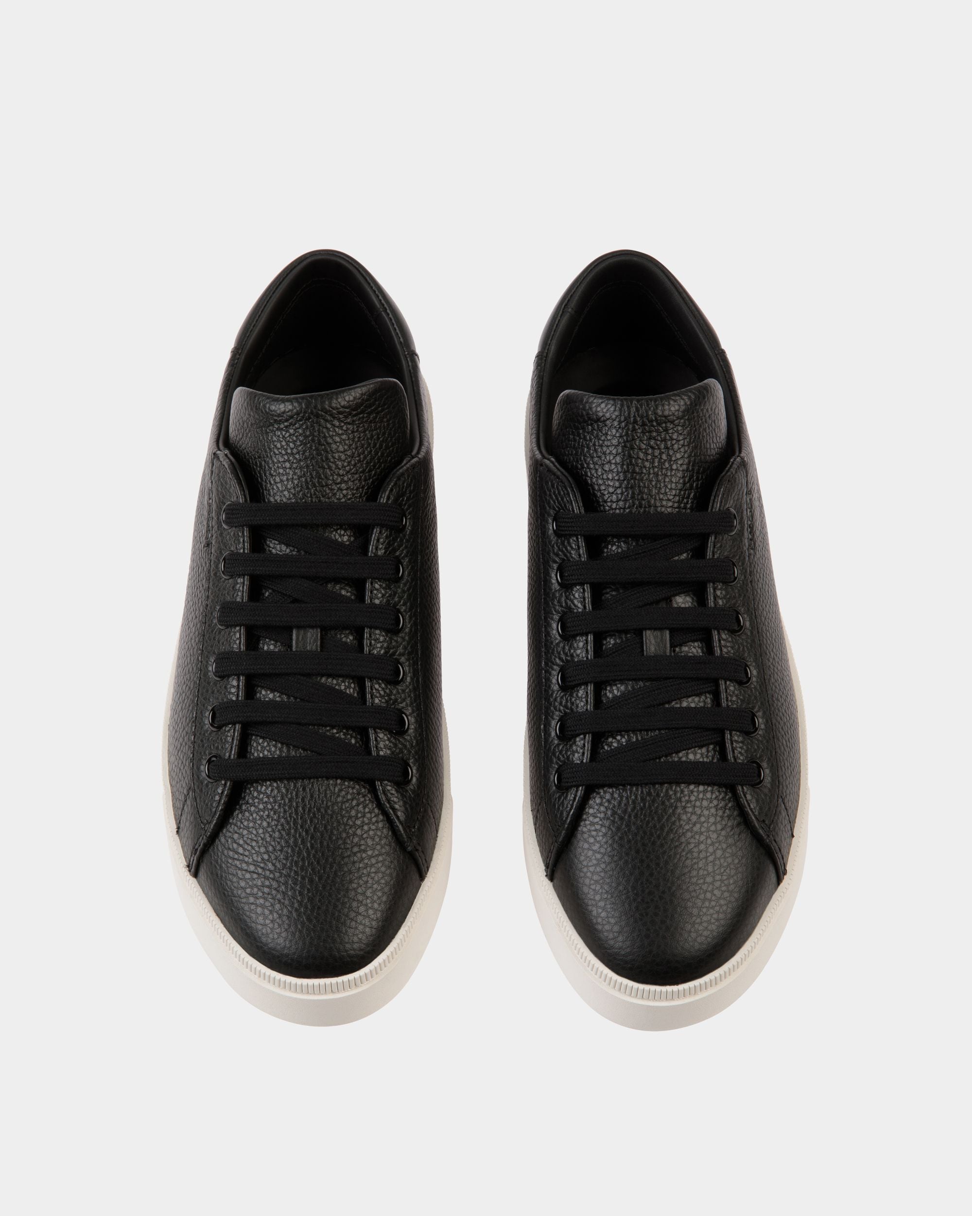 Raise Sneaker Aus Genarbtem Leder In Schwarz - Uomo - Bally - 04
