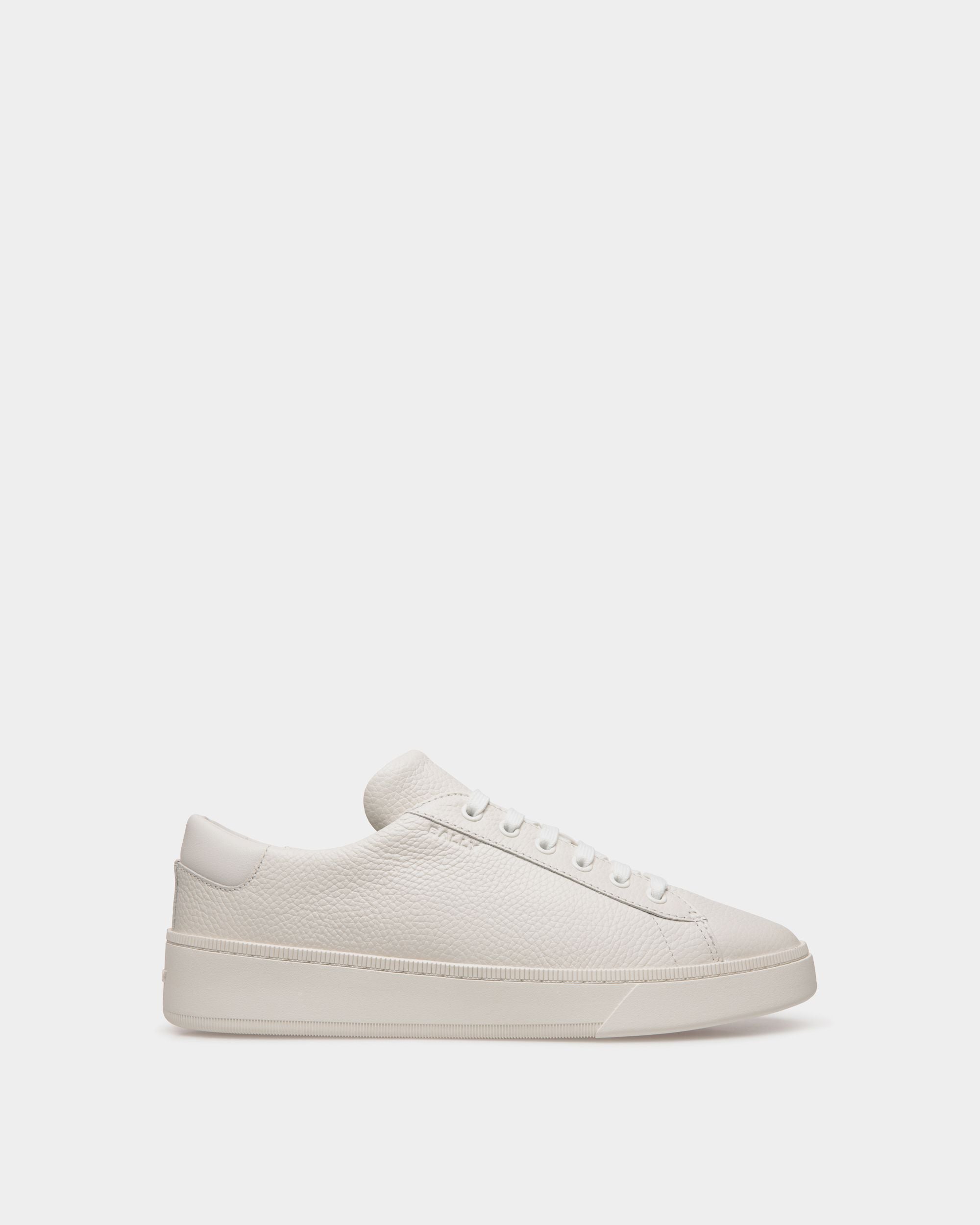 Raise Sneaker Aus Genarbtem Leder In Weiß - Herren - Bally - 01