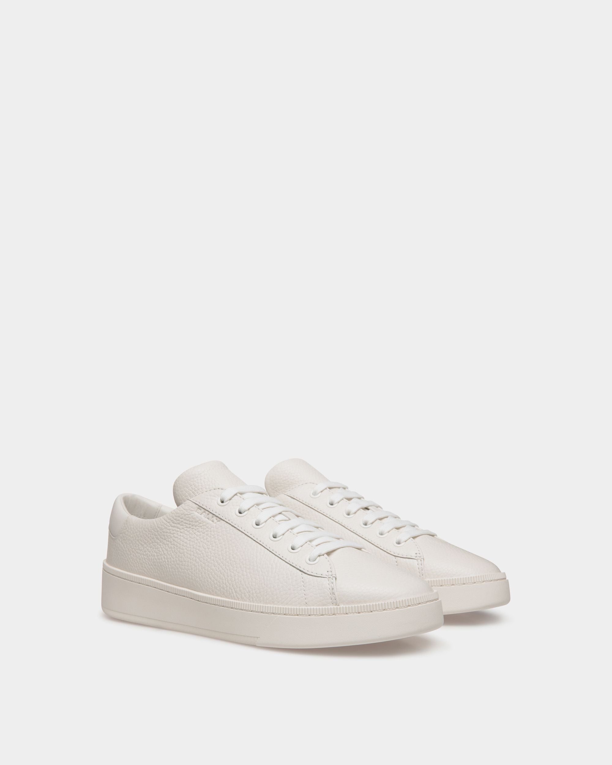 Raise Sneaker Aus Genarbtem Leder In Weiß - Herren - Bally - 03