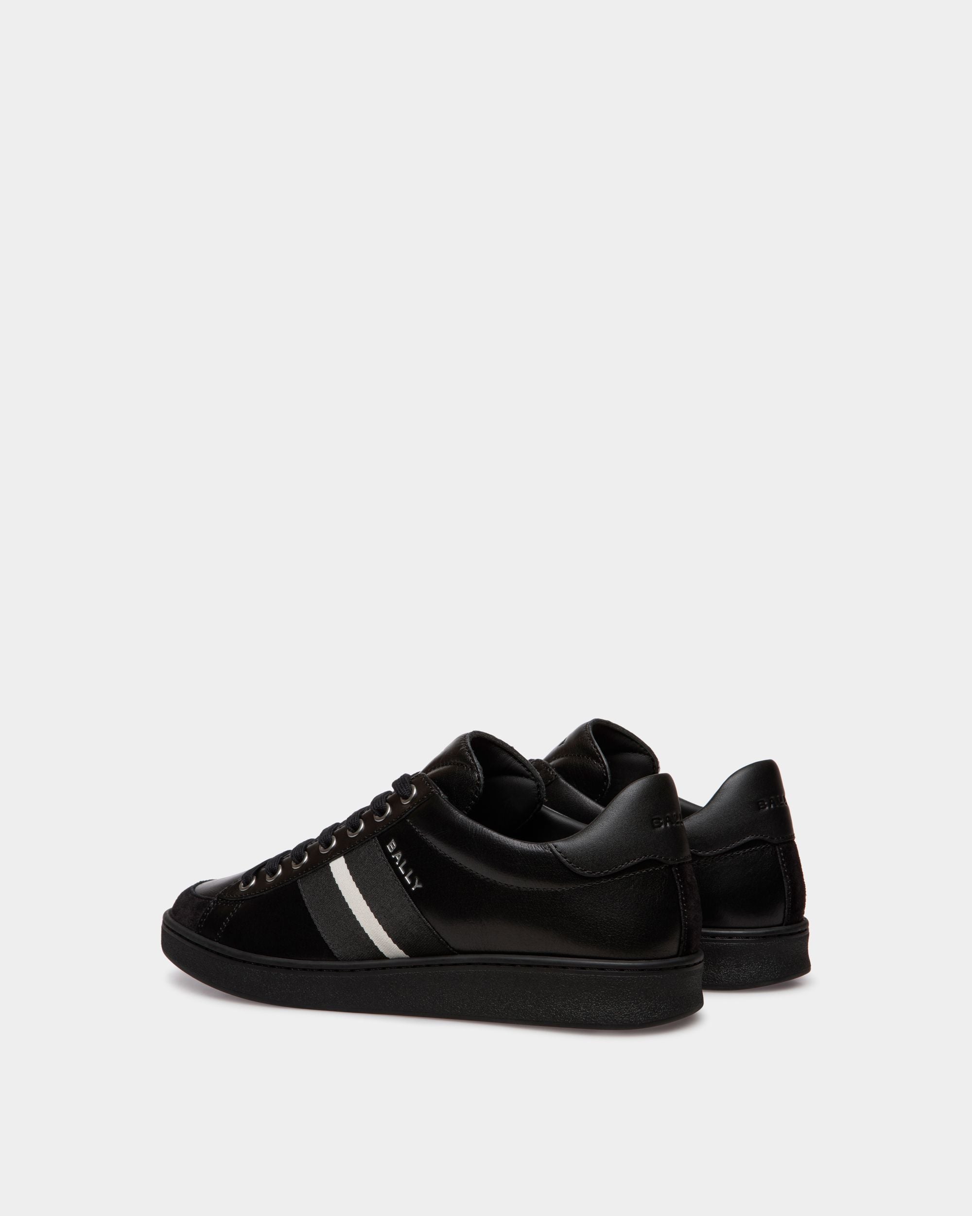 Tennis-Sneaker Aus Leder In Schwarz - Herren - Bally - 03