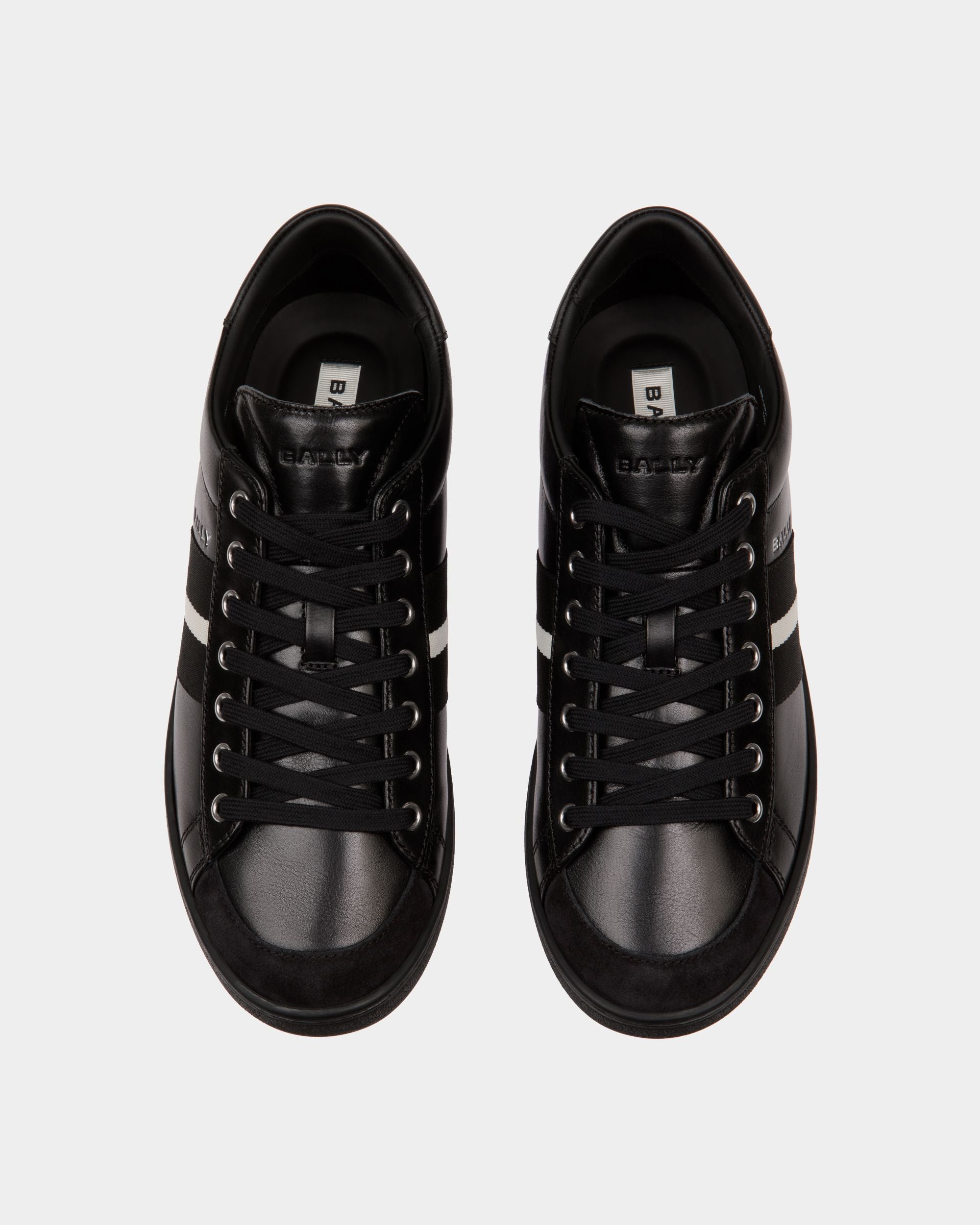 Tennis-Sneaker Aus Leder In Schwarz - Herren - Bally - 04