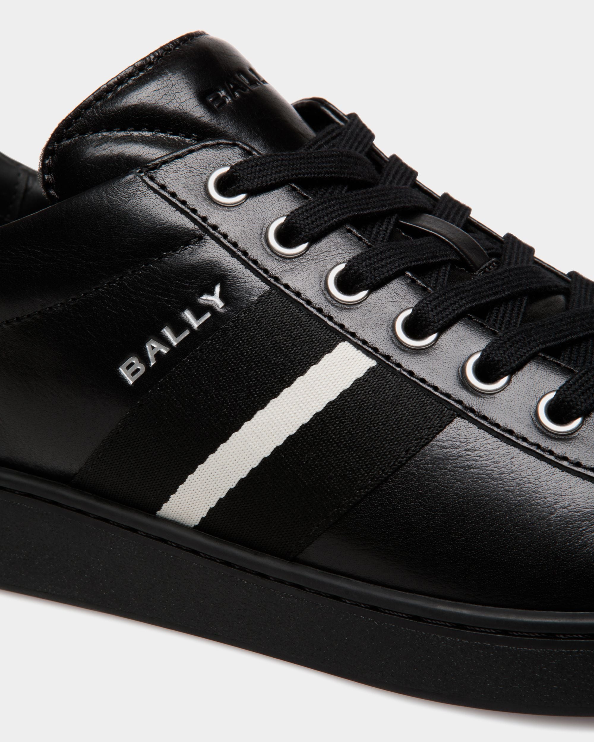 Tennis-Sneaker Aus Leder In Schwarz - Herren - Bally - 05