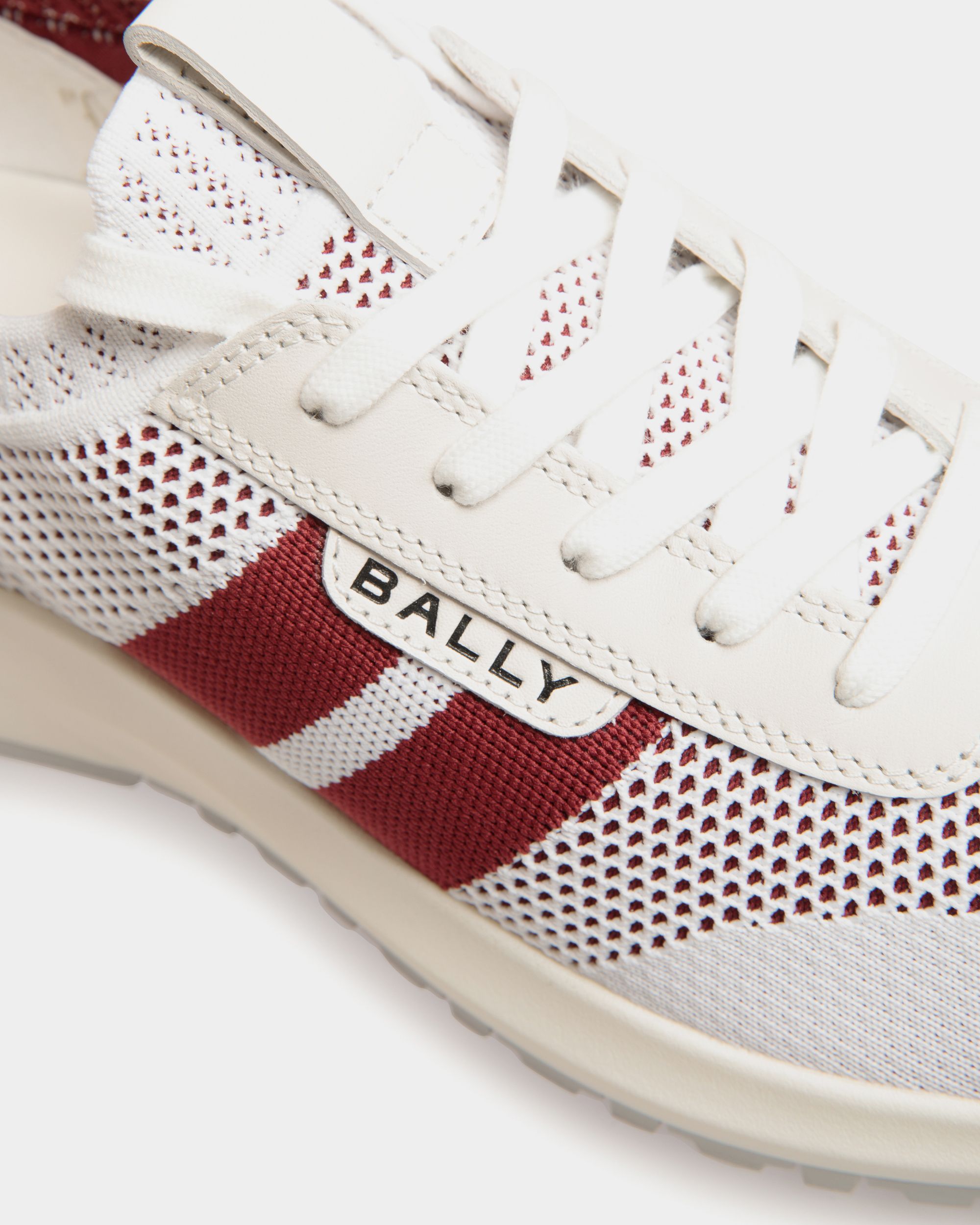 Outline Sneaker in White Knit - Men's - Bally - 06