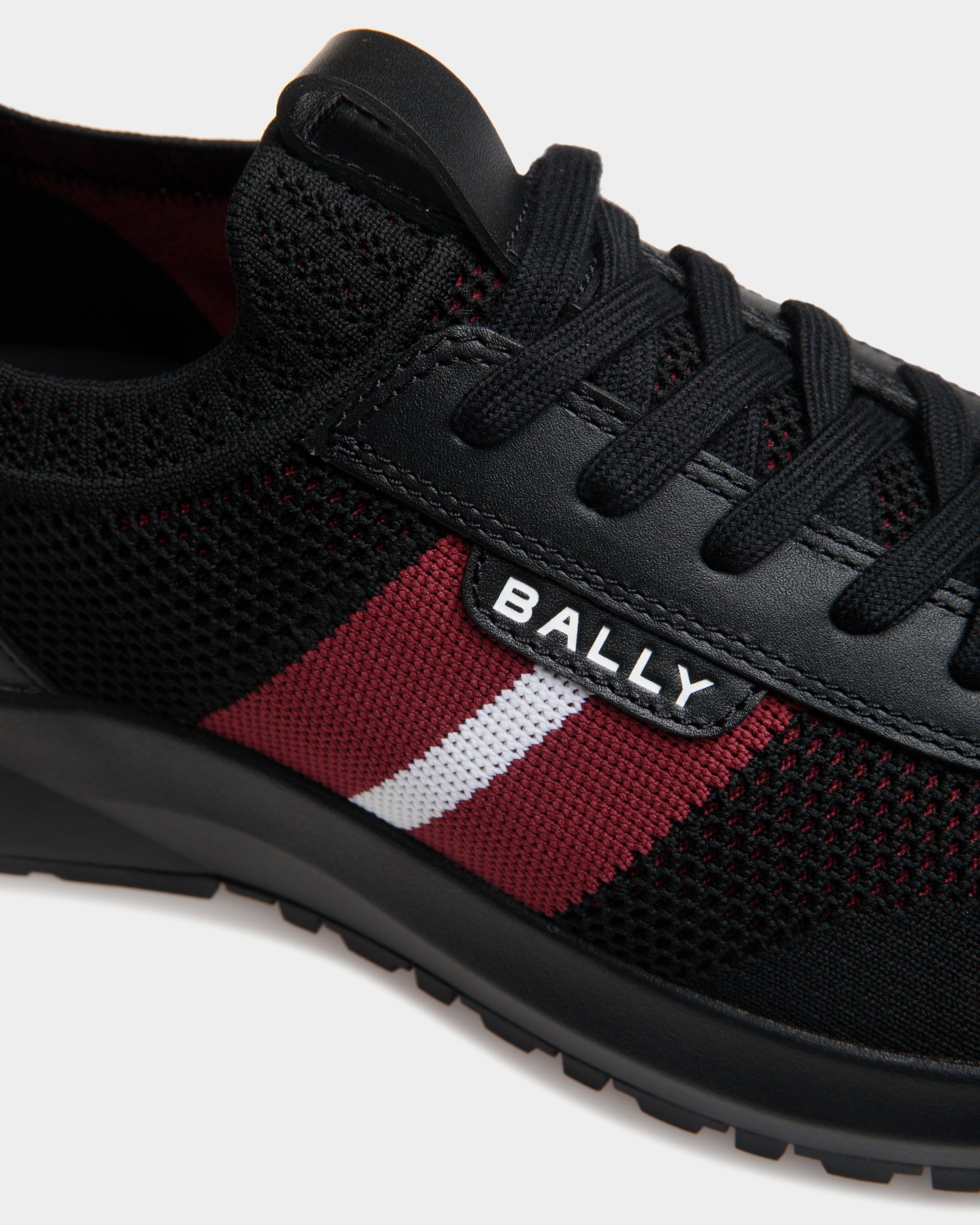 Sneaker Outline In Maglia Nera - Uomo - Bally - 05
