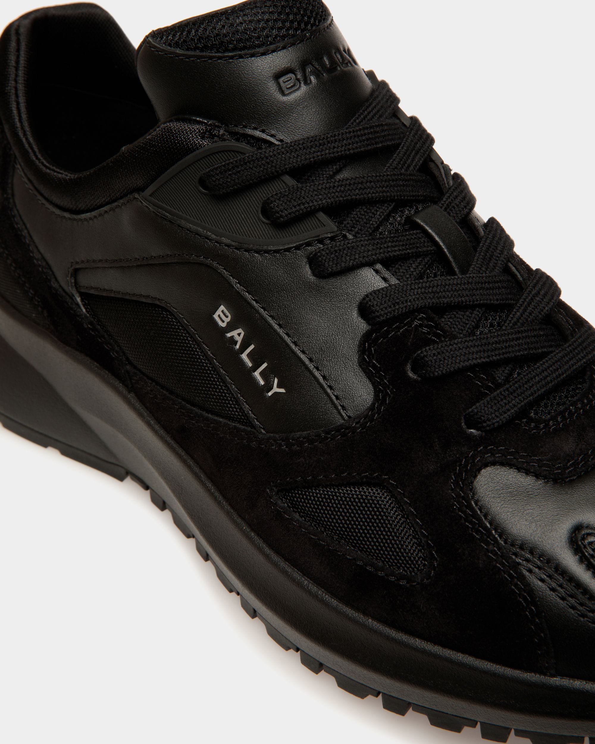Sneaker Outline In Pelle Nera E Nylon - Uomo - Bally - 06
