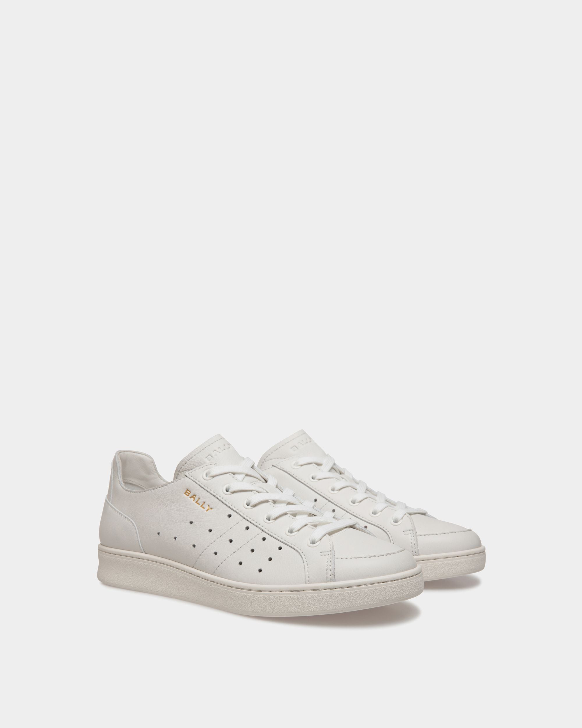 Sneakers Tennis Aus Leder In Weiß - Homme - Bally - 03