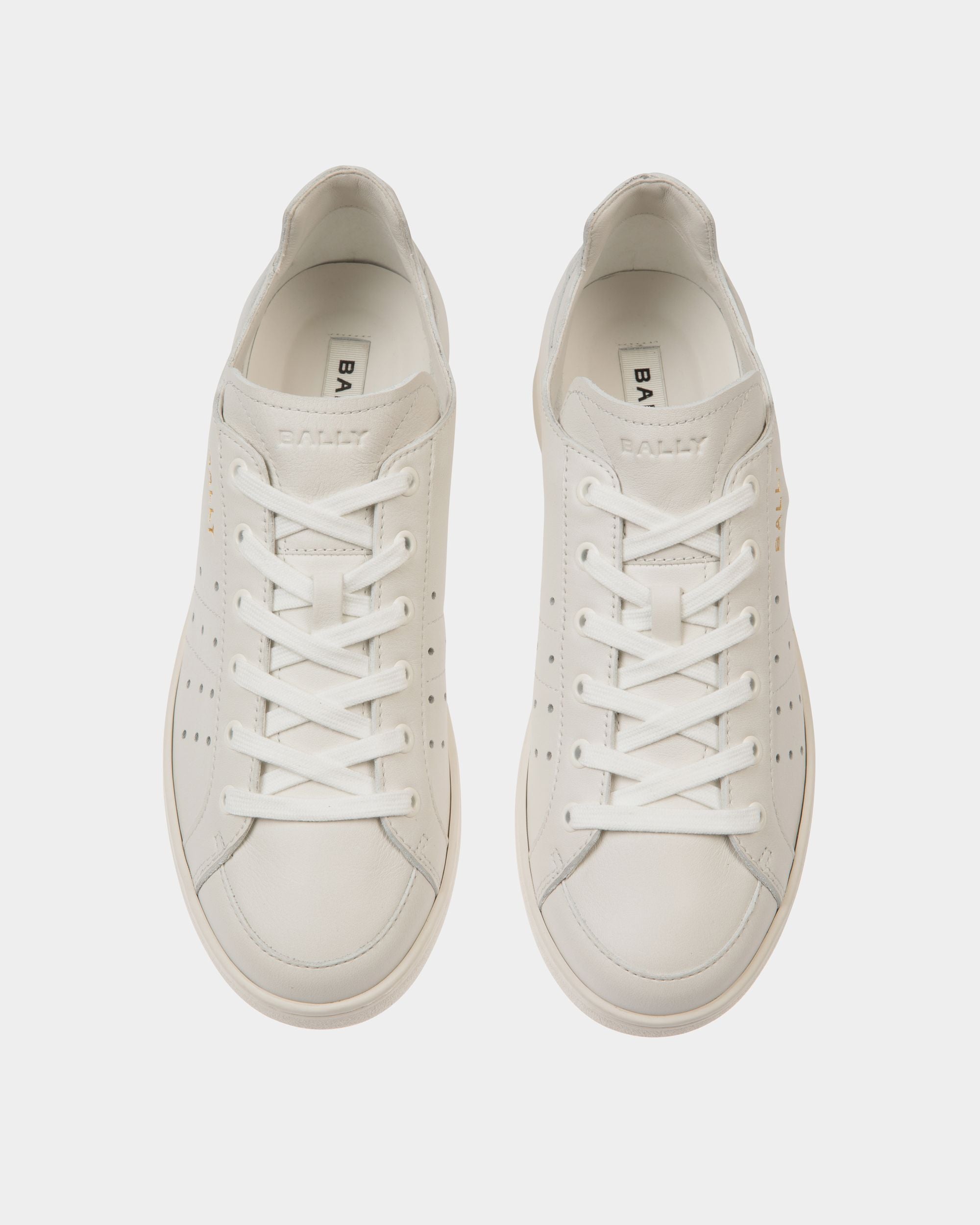 Sneakers Tennis Aus Leder In Weiß - Homme - Bally - 05