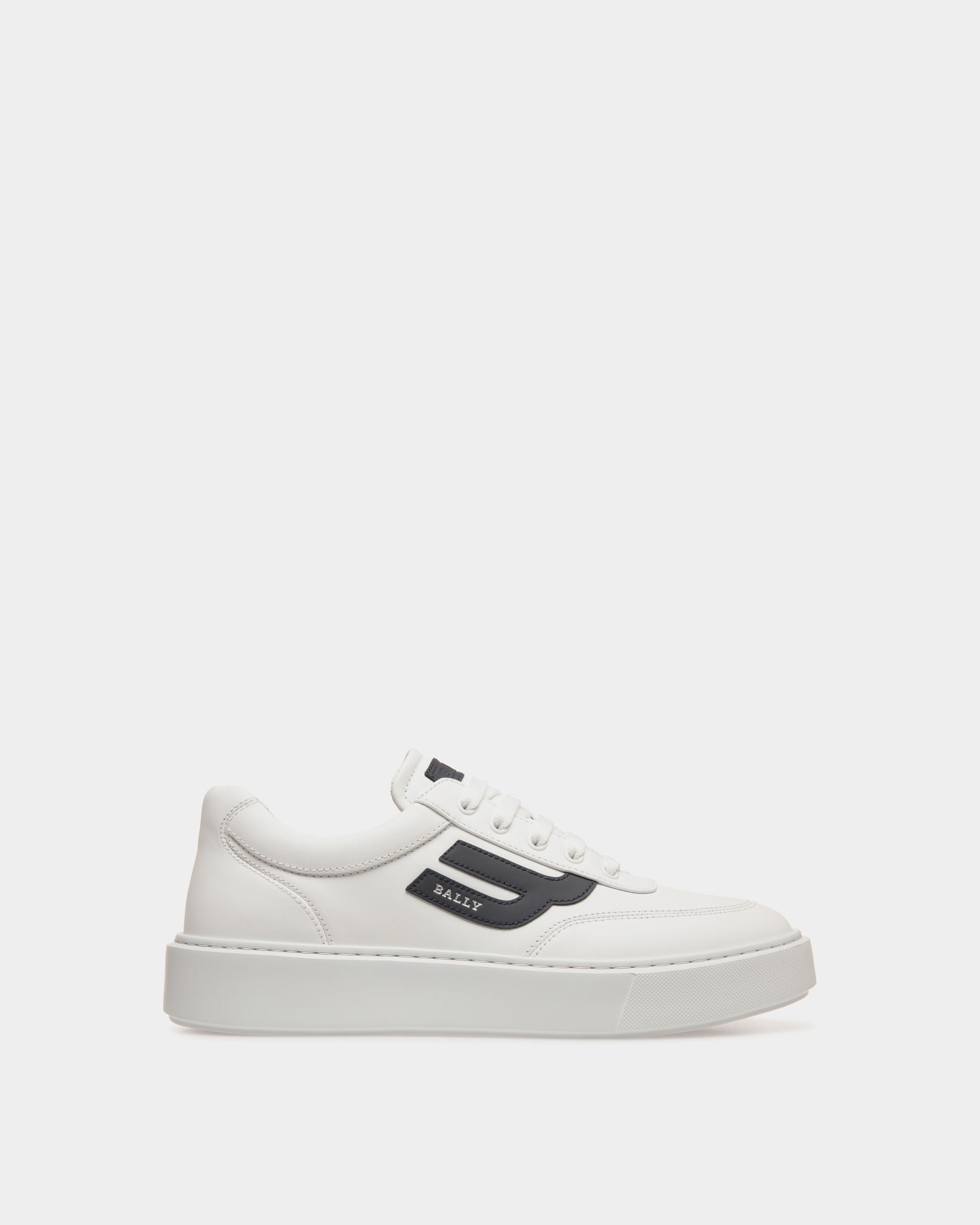 Sneaker In Grey  Leather - Homme - Bally - 01
