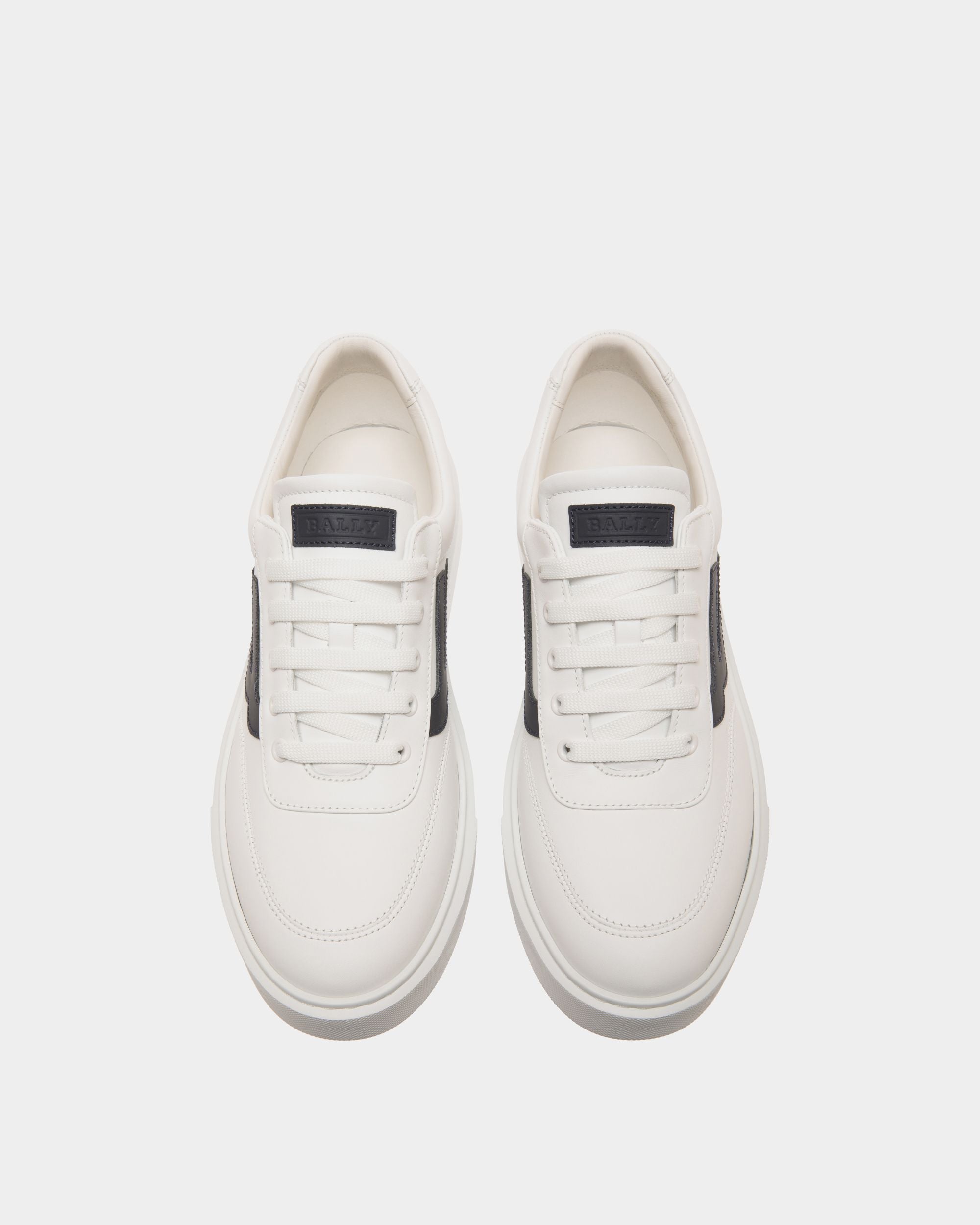 Sneaker In Grey  Leather - Homme - Bally - 04