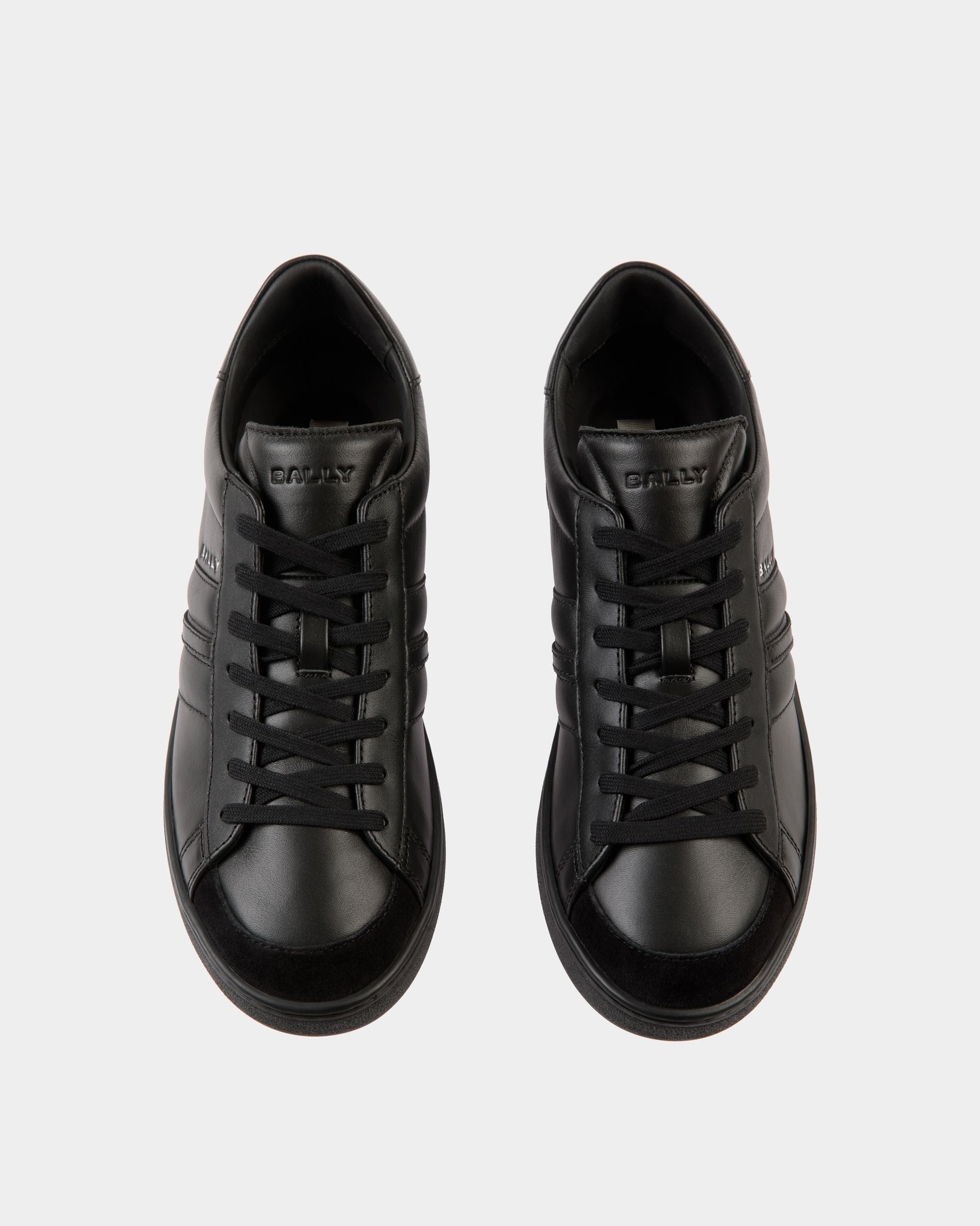 Tennis Sneaker in Black Leather - Men's - Bally - 04