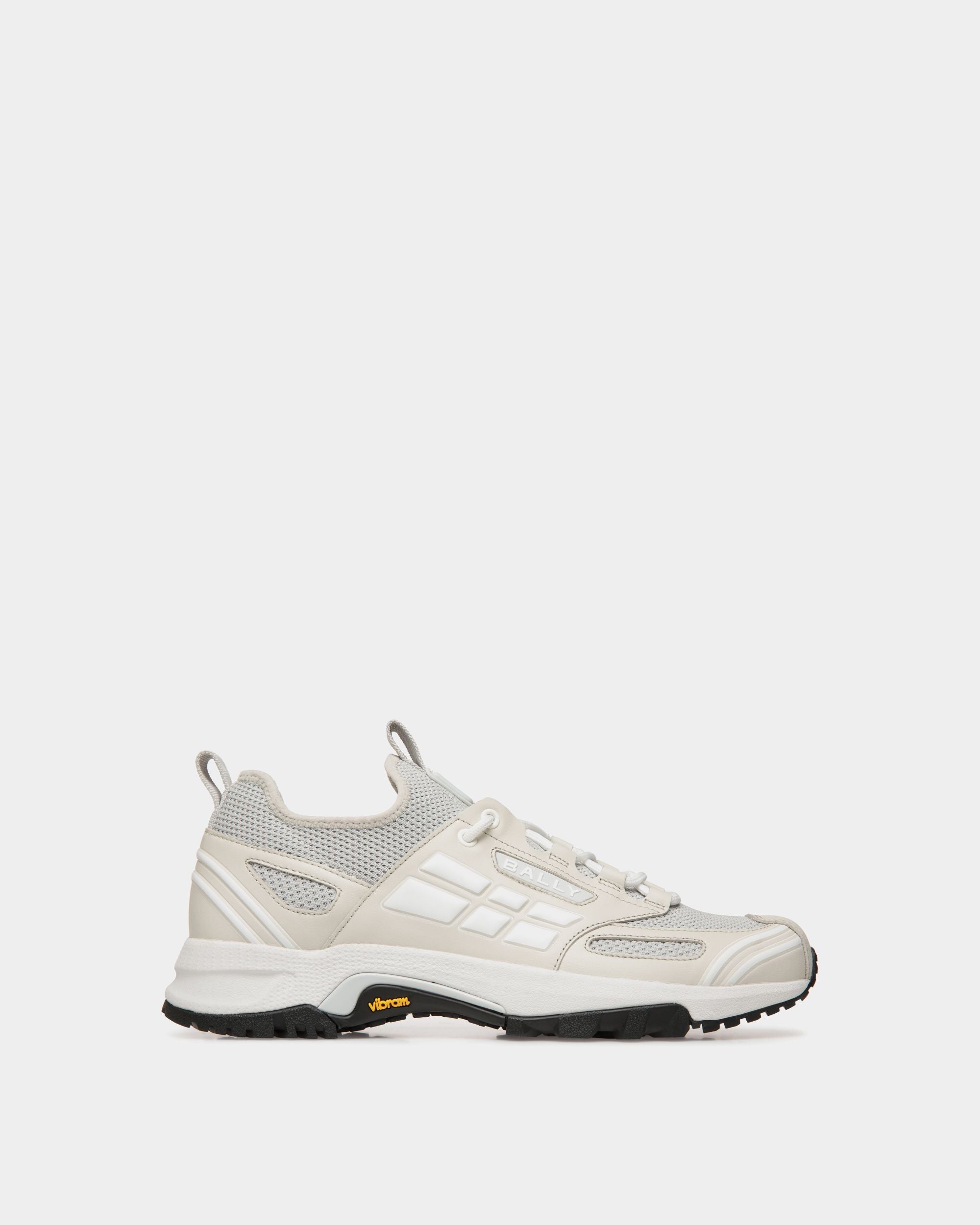 Faster Sneaker in Dusty White Knit - Men's - Bally - 01