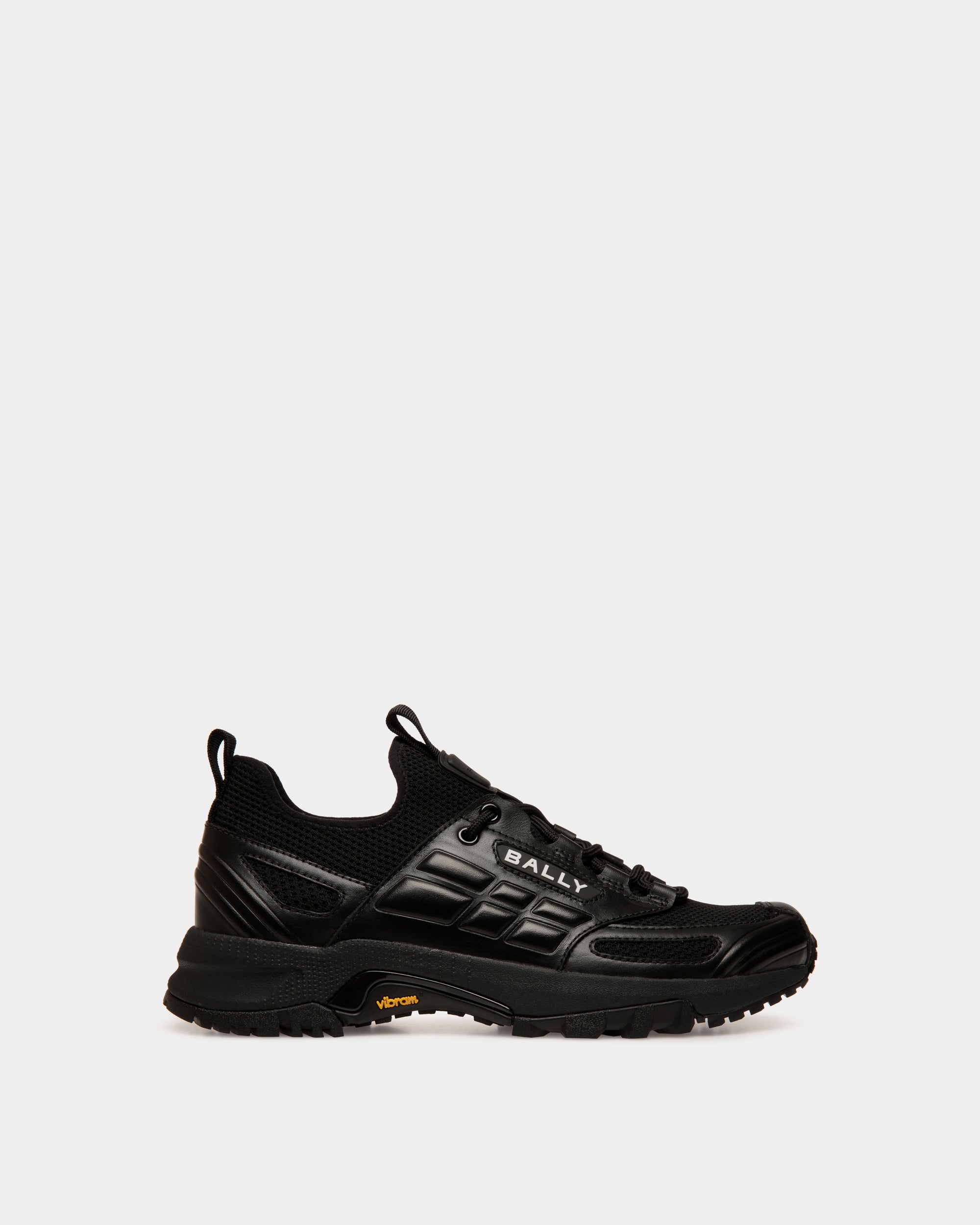 Faster Sneaker Aus Schwarzem Strickgewebe - Herren - Bally - 01