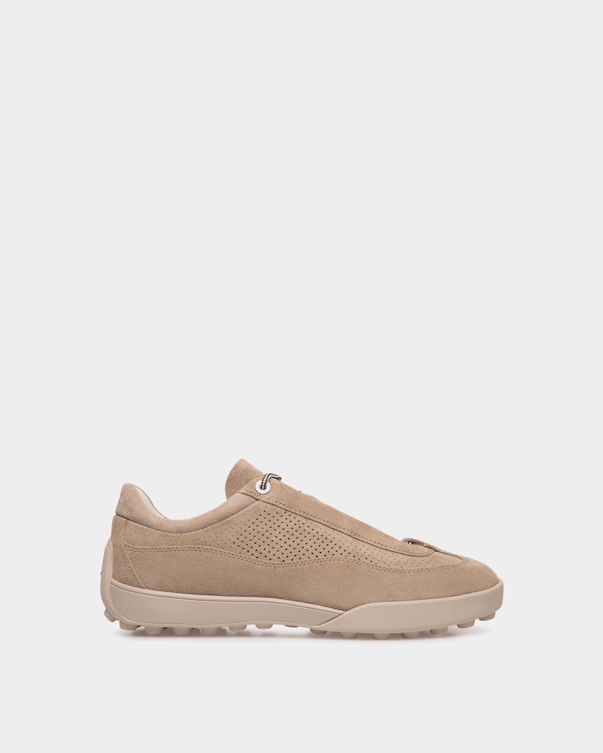Manto Runner Sneaker Für Herren Aus Veloursleder In Light Beige - Men's - Bally - 01