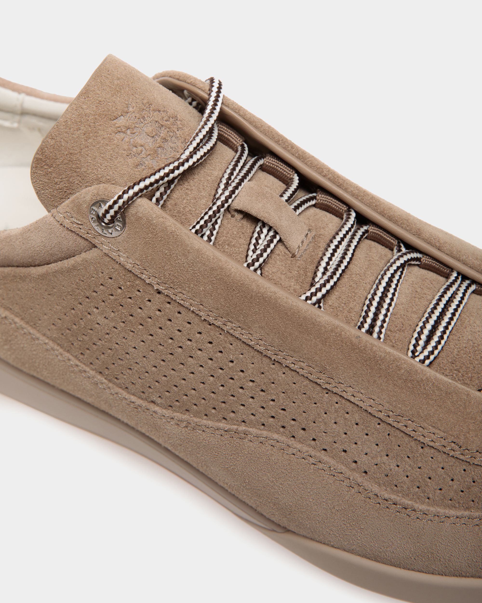 Manto Runner Sneaker Für Herren Aus Veloursleder In Light Beige - Men's - Bally - 05