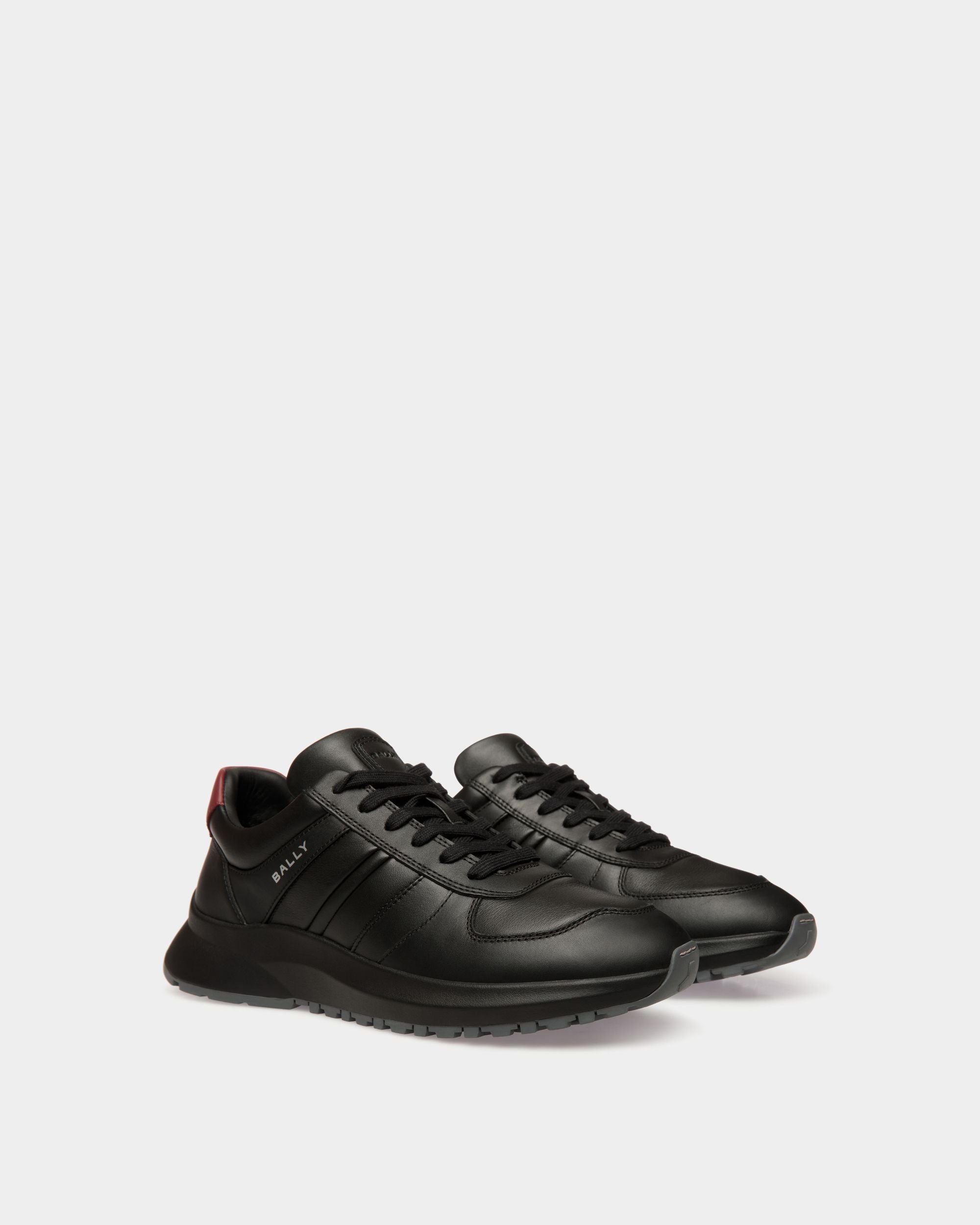 Outline Sneaker in Black and Sirah Leather - Men's - Bally - 03