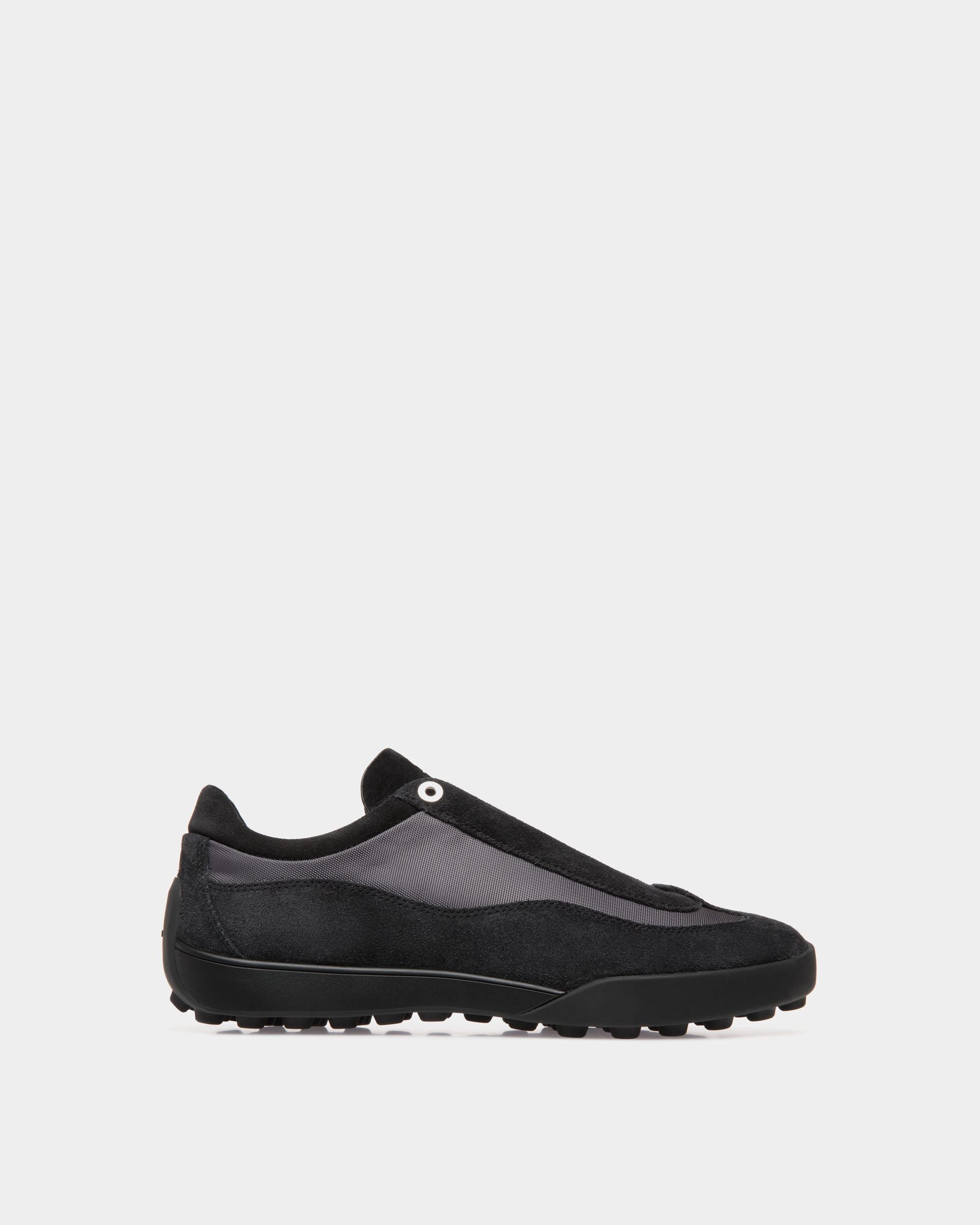 Manto Runner Sneaker Aus Schwarzem Veloursleder Und Nylon - Men's - Bally - 01