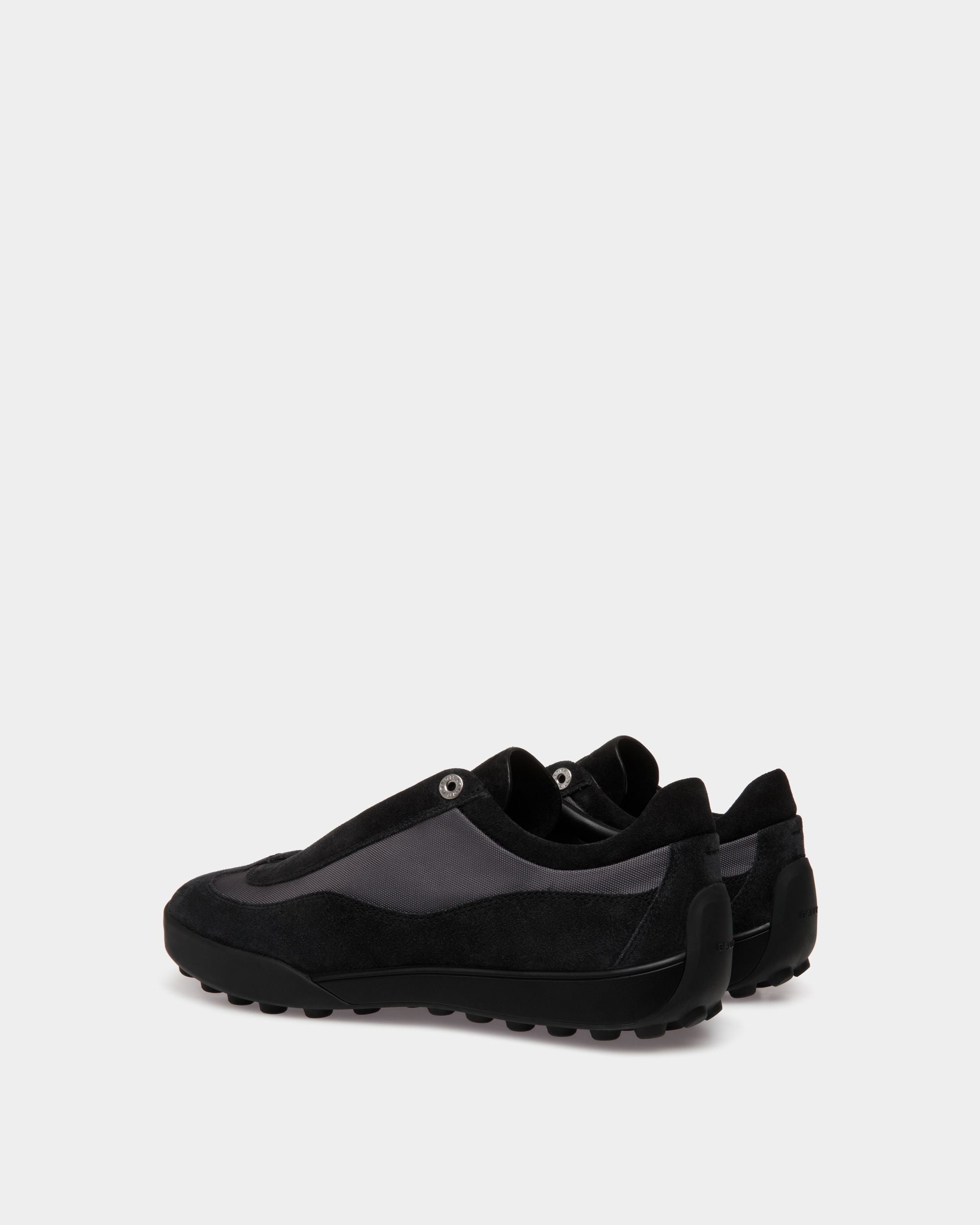 Manto Runner Sneaker Aus Schwarzem Veloursleder Und Nylon - Men's - Bally - 03
