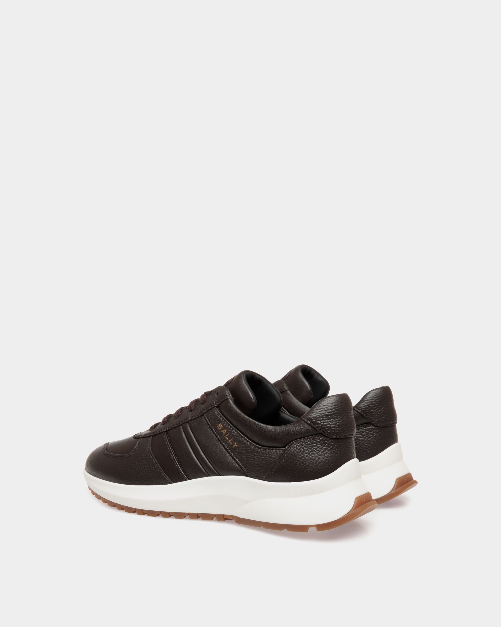 Outline Sneaker in Ebano Grained Leather - Men's - Bally - 03