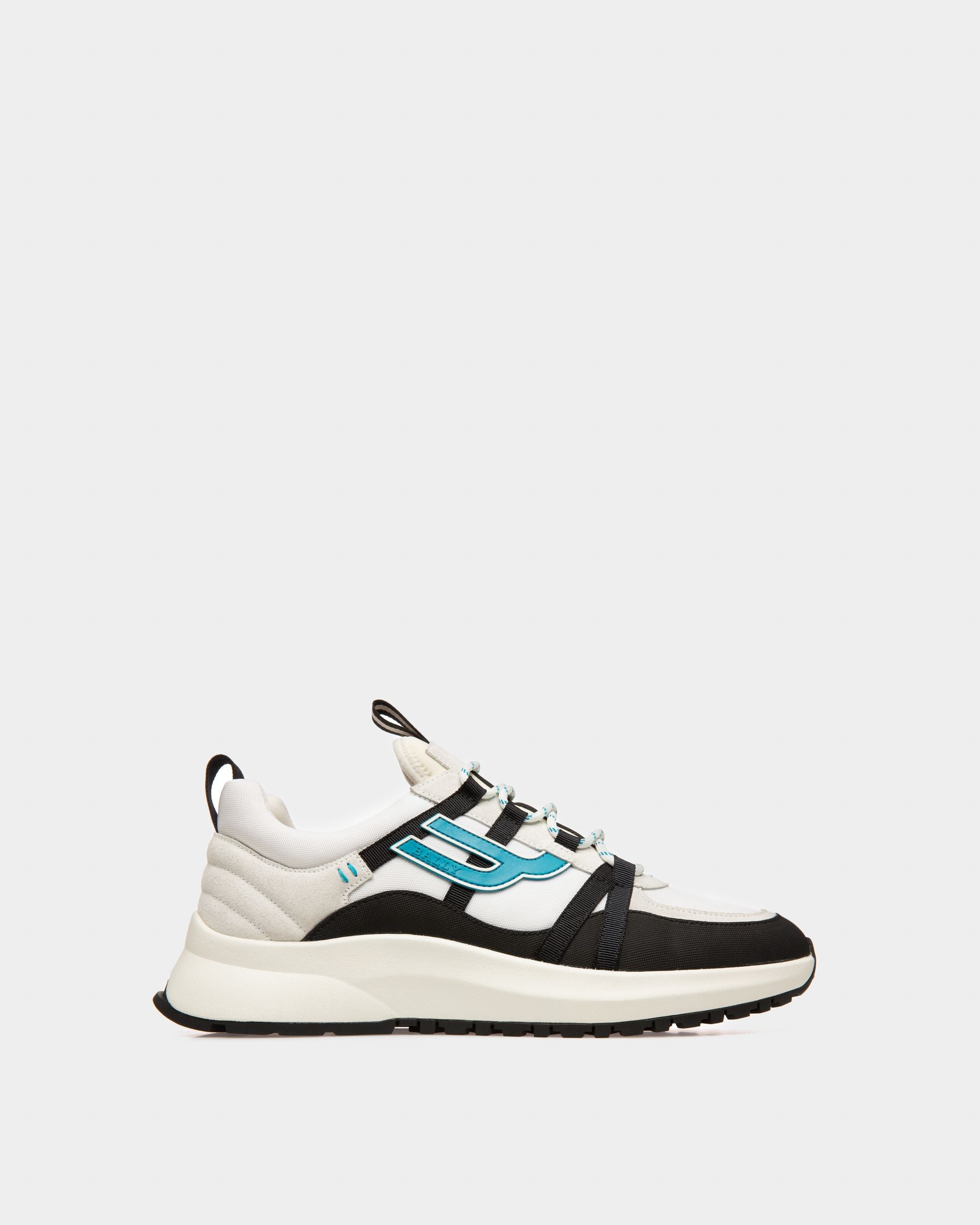 Damon Sneaker In Tessuto E Pelle Bianco E Nero - Uomo - Bally - 01