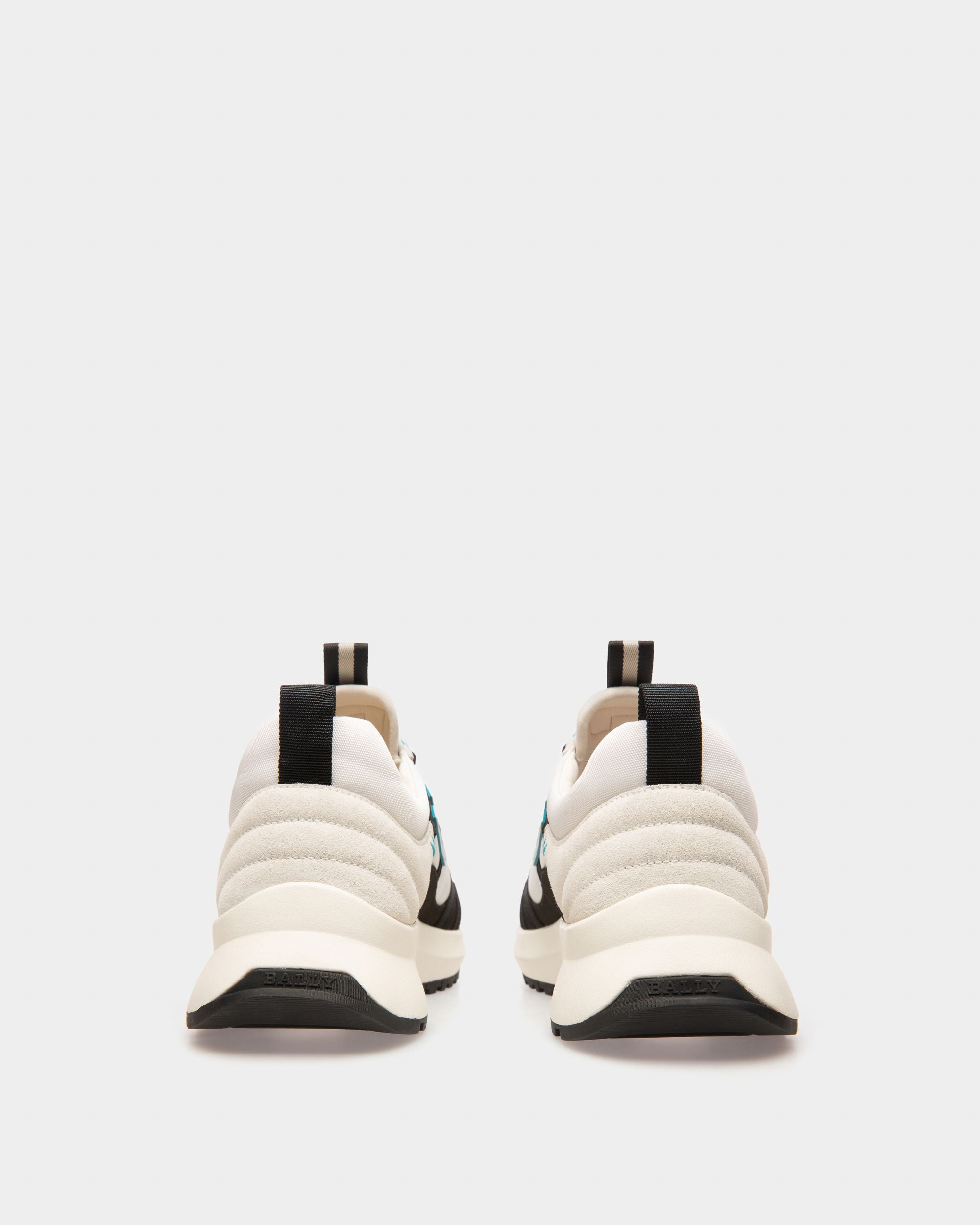 Damon Sneaker In Tessuto E Pelle Bianco E Nero - Uomo - Bally - 04