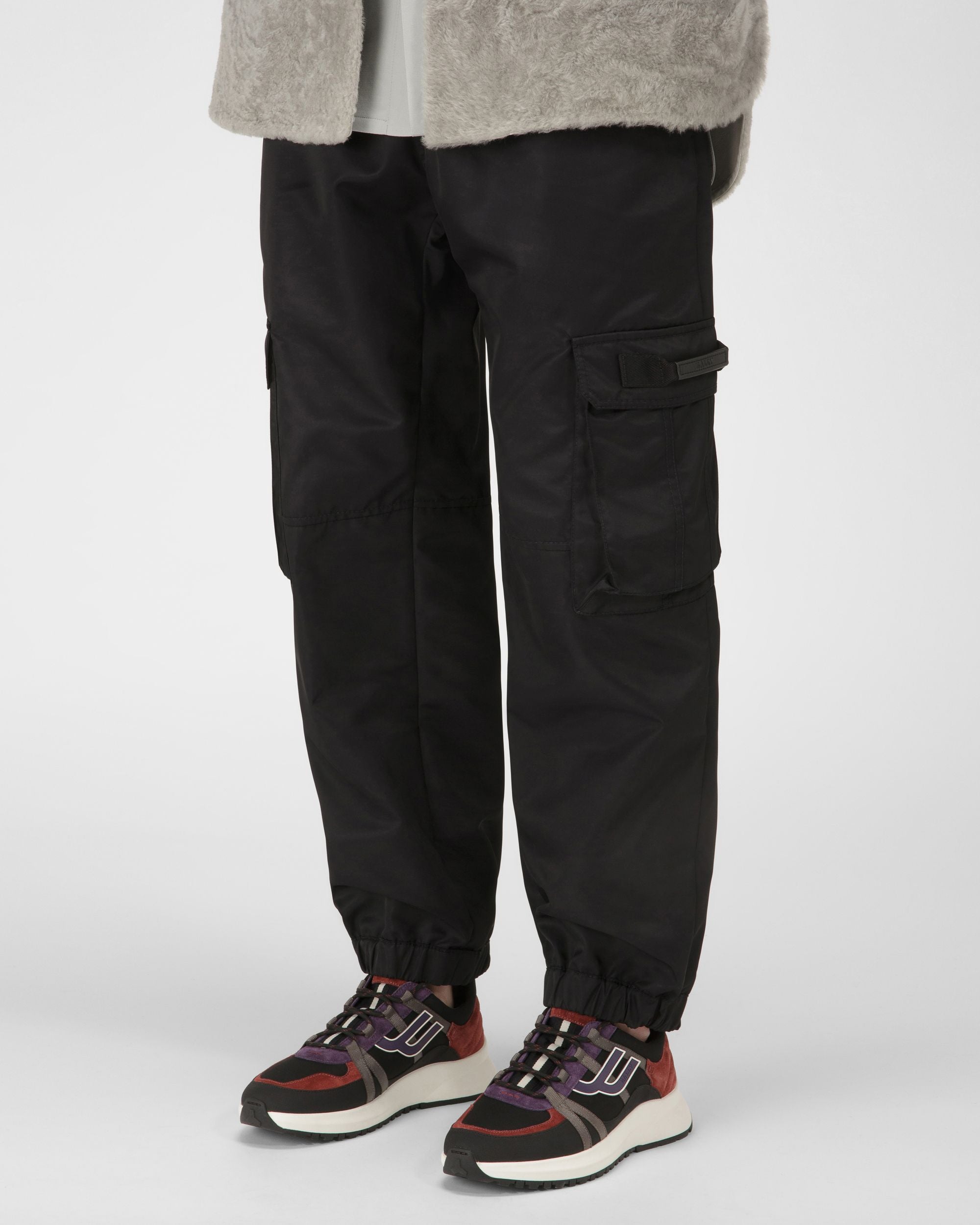 Damon Sneaker Aus Stoff Und Leder In Schwarz Und Traditionsrot - Herren - Bally - 02