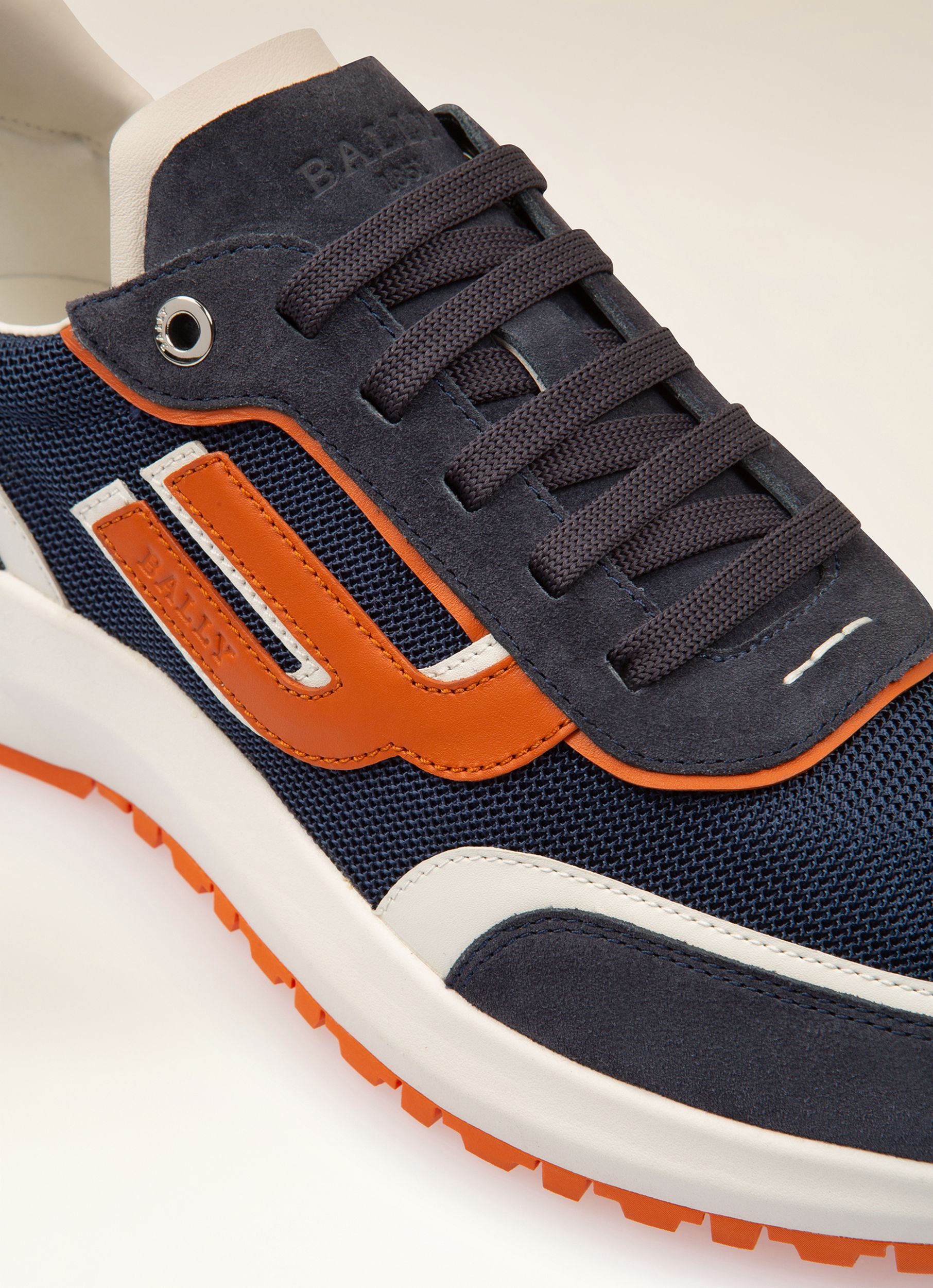 Demmy Sneaker Aus Marineblauem Und Weissem Netzstoff Und Leder - Herren - Bally - 02